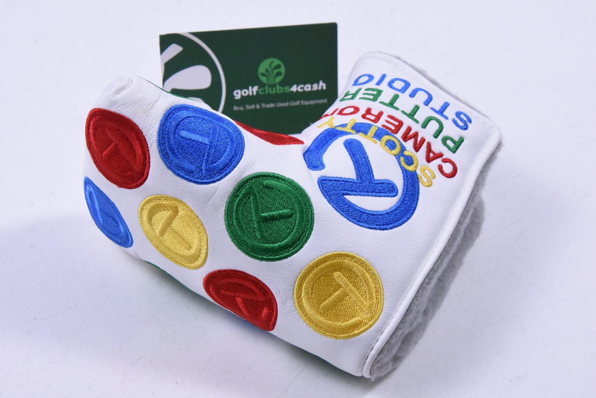 Scotty Cameron Circle T Dancing Rainbow Putter Cover / Mid-Mallet / White
