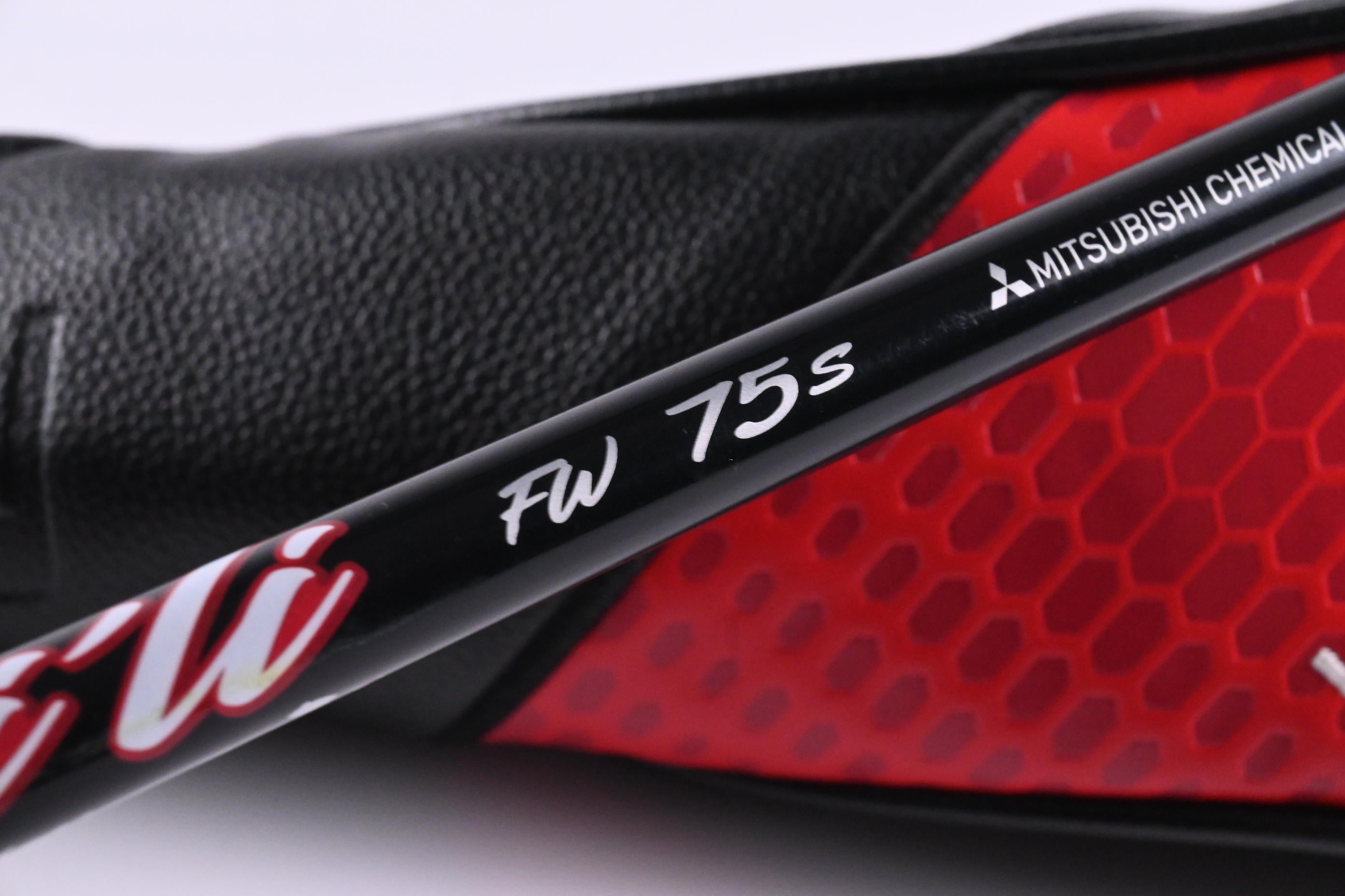 Left Hand Taylormade Stealth 2 Plus #3 Wood / 15 Degree / Stiff Flex Kai'Li Red