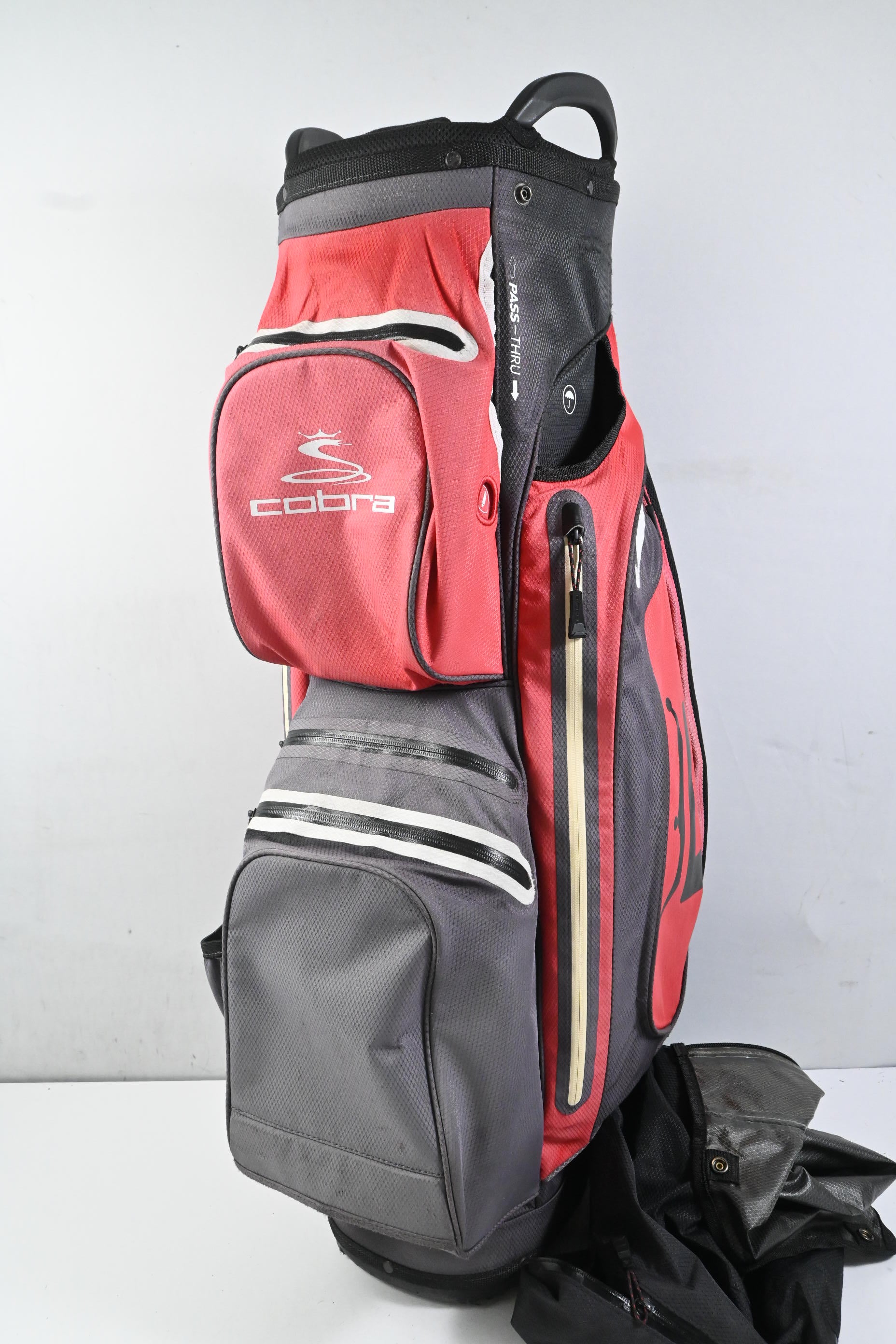 Cobra Ultra Dry Cart Bag / 14-Way Divider / Red, Black