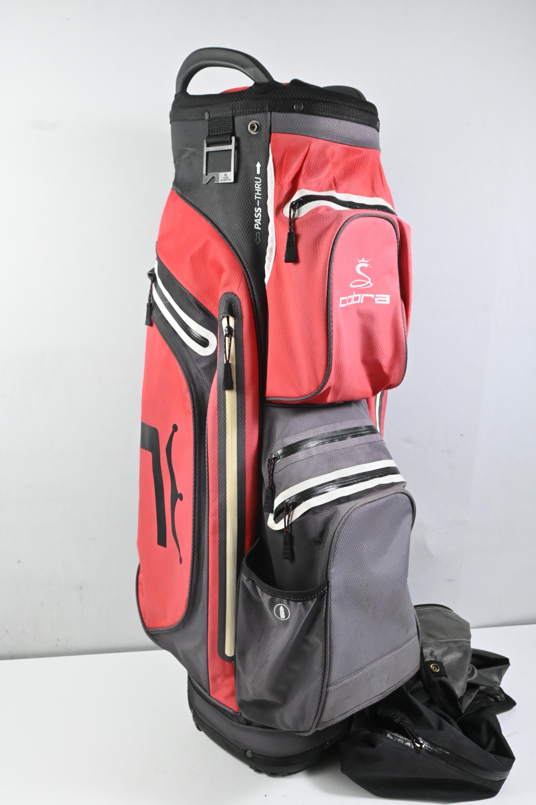 Cobra Ultra Dry Cart Bag / 14-Way Divider / Red, Black