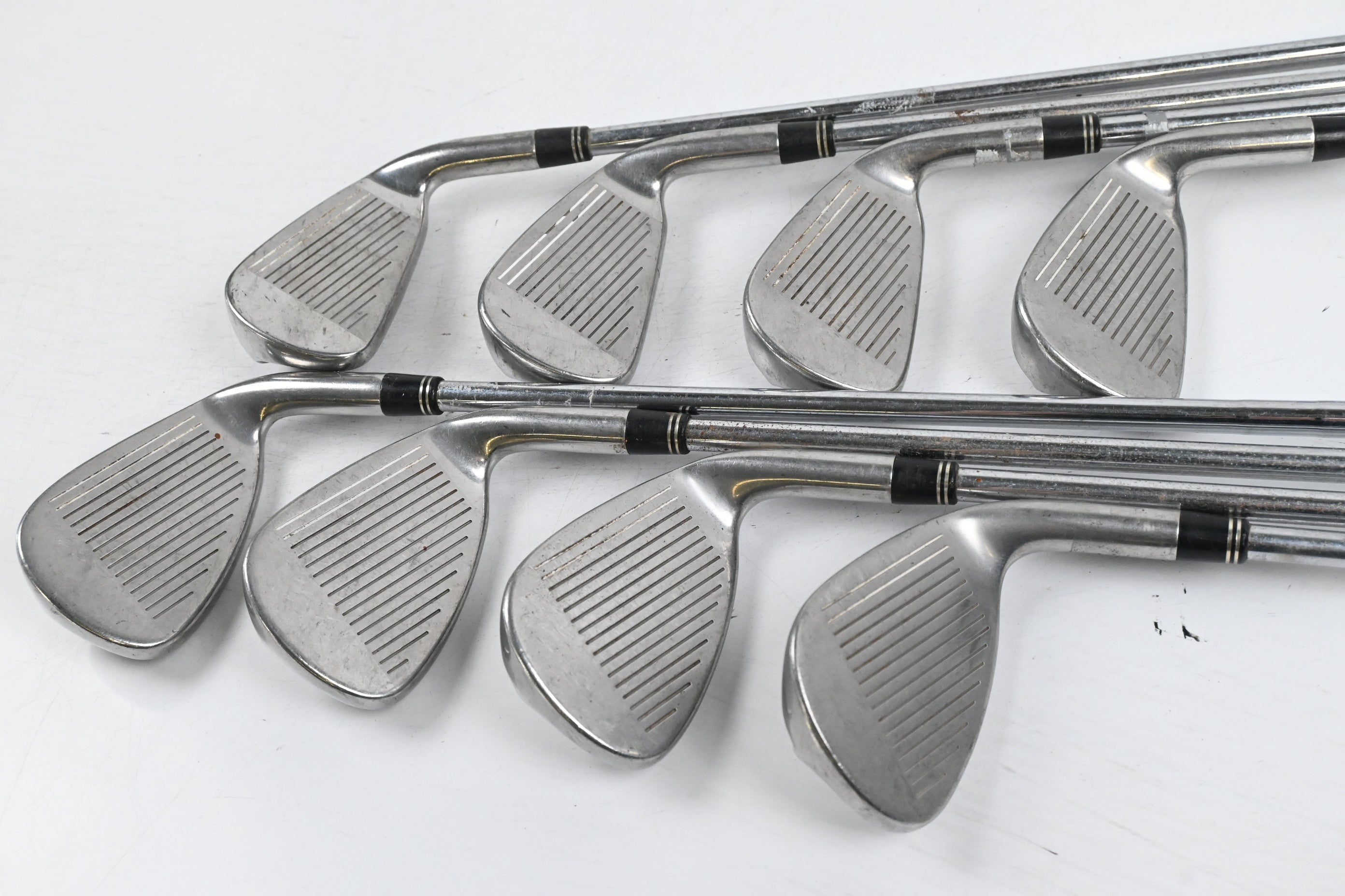 Left Hand Taylormade Burner Plus Irons / 4-PW+SW / Regular Flex Taylormade Shafts