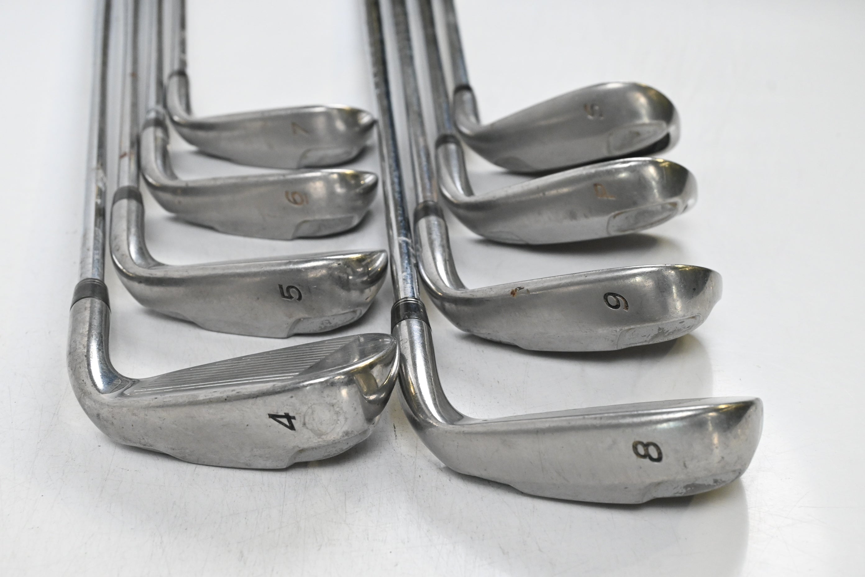 Left Hand Taylormade Burner Plus Irons / 4-PW+SW / Regular Flex Taylormade Shafts