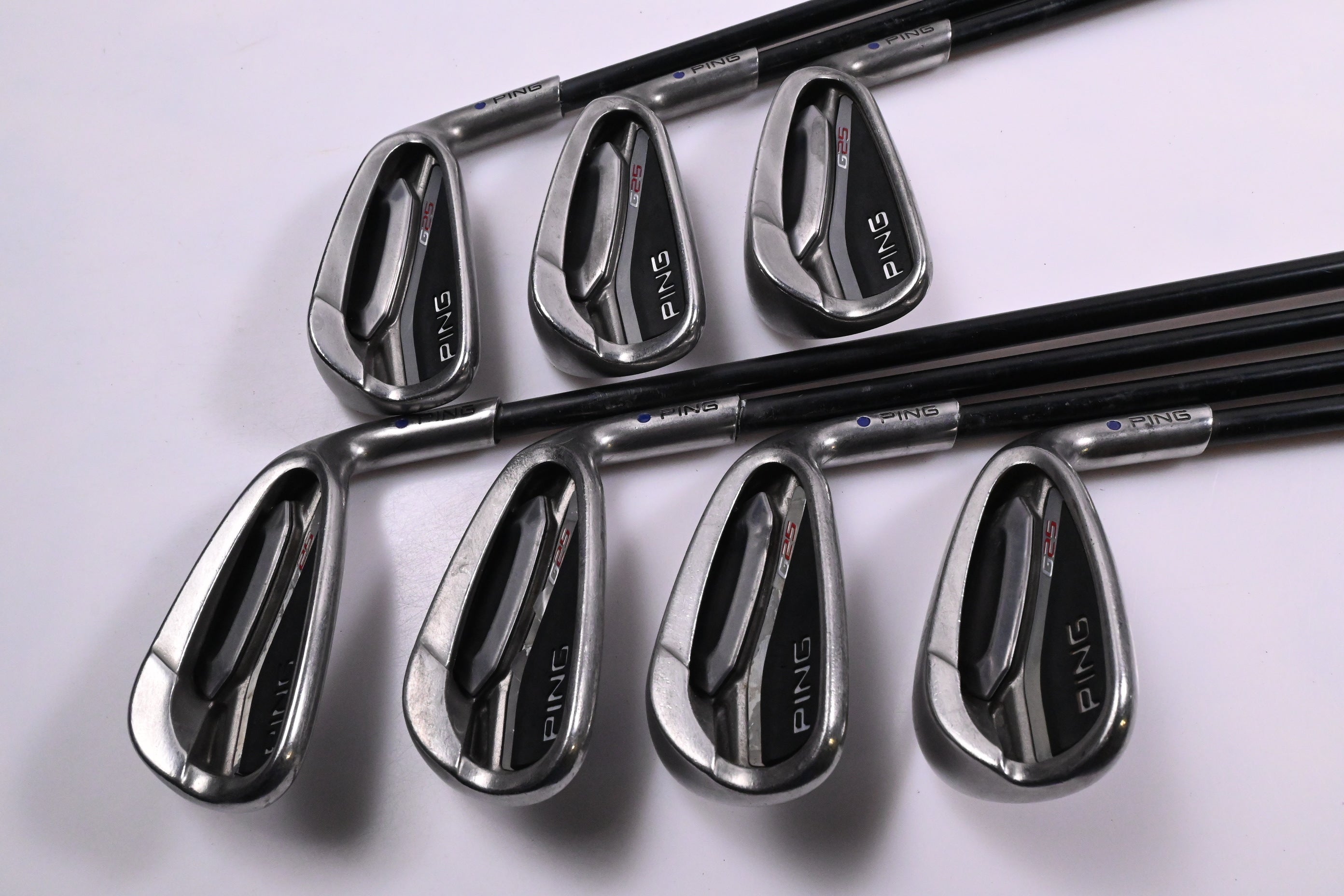 Ping G25 Irons / 5-PW+SW / Purple Dot / Senior Flex Ping TFC 189 Shafts