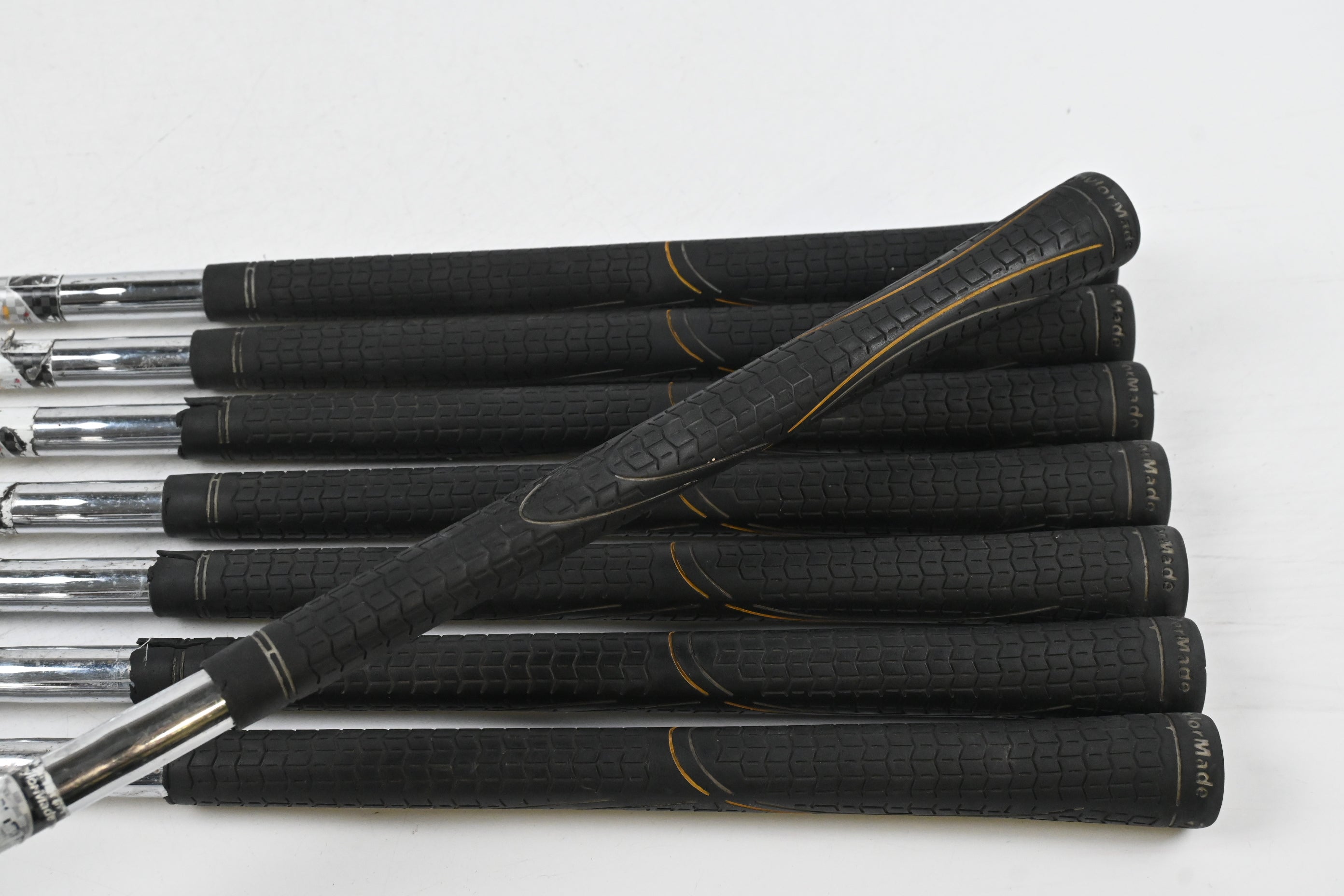 Left Hand Taylormade Burner Plus Irons / 4-PW+SW / Regular Flex Taylormade Shafts