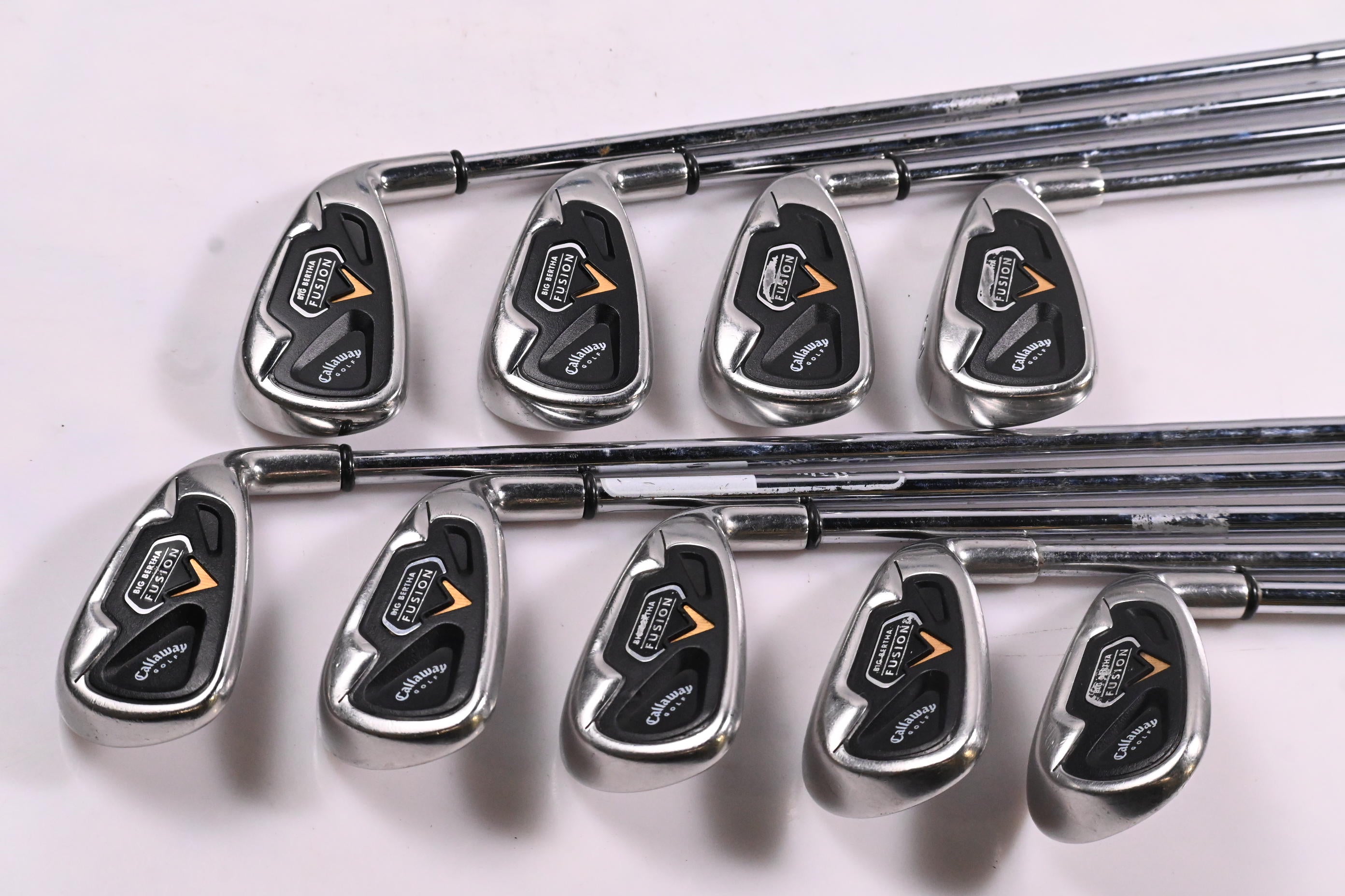 Callaway Big Bertha Fusion Irons / 3-PW+SW / UniFlex N.S.Pro 990 Shafts
