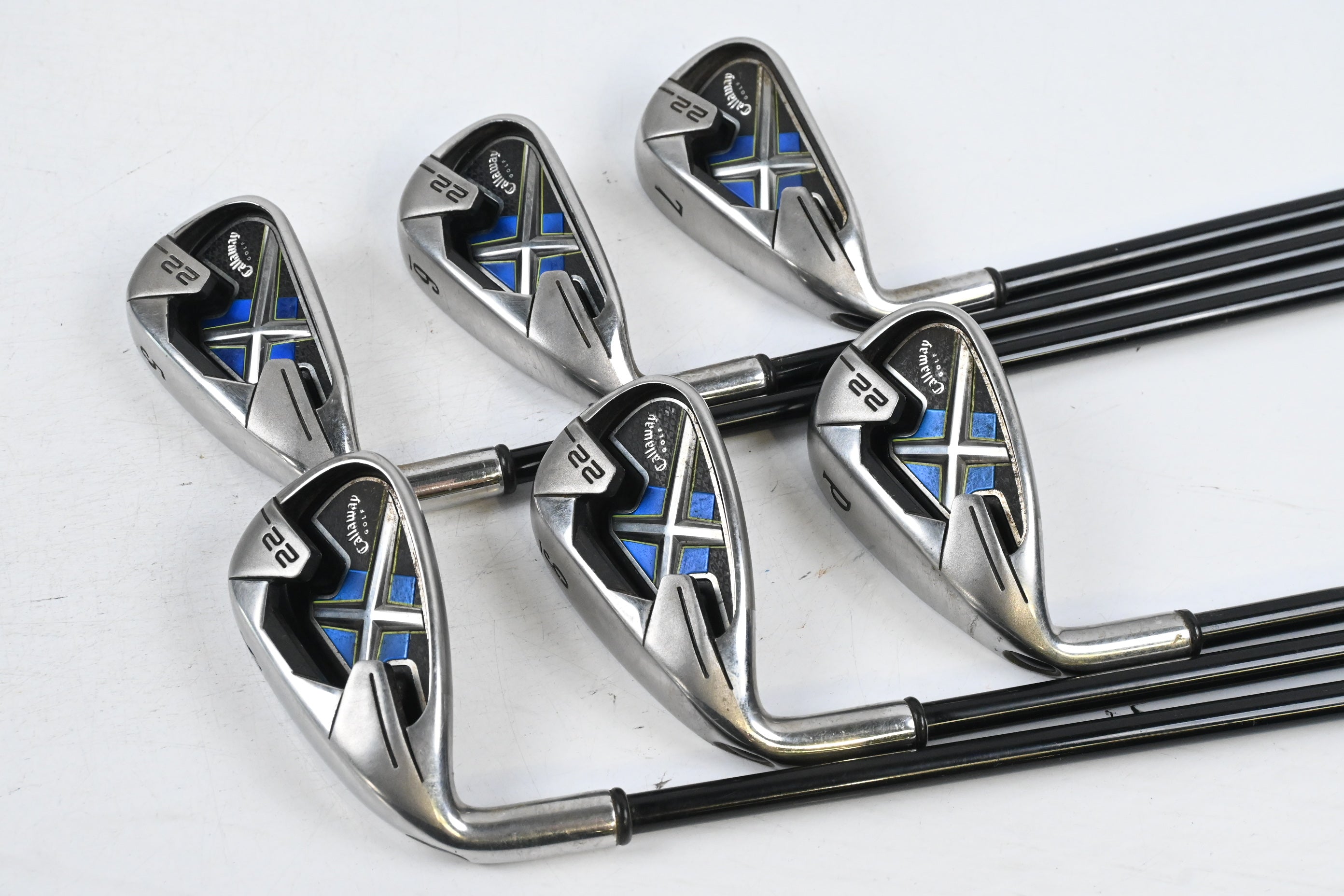 Left Hand Callaway X-22 Irons / 5-PW / Senior Flex Callaway X Shafts