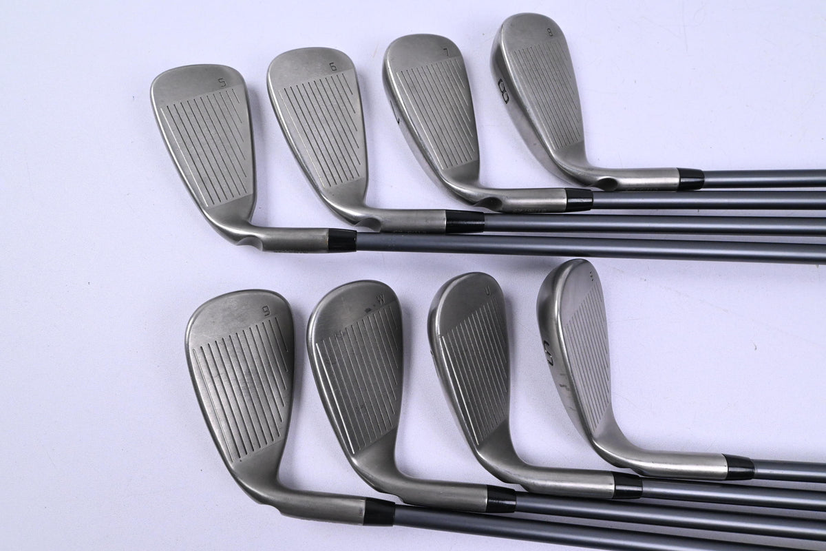 Ping GMax Irons / 5-PW+GW+SW / White Dot / Regular Flex Ping CFS 70 Shafts