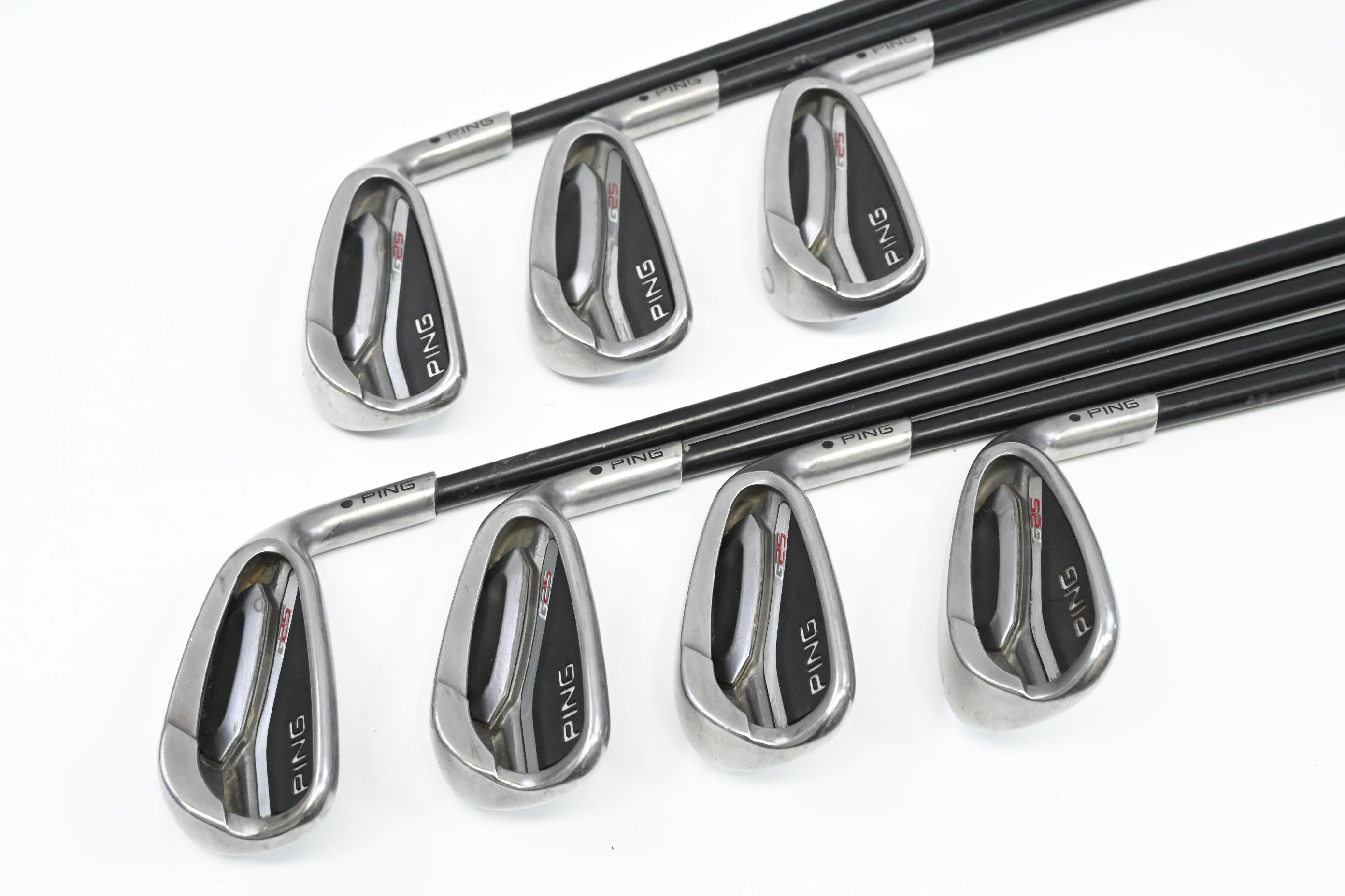 Ping G25 Irons / 5-PW+SW / Black Dot / Regular Flex Ping TFC 189 Shafts