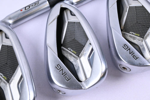 Ping G430 Irons / 5-PW+GW / Red Dot / Regular Flex Ping AWT 2.0 Shafts
