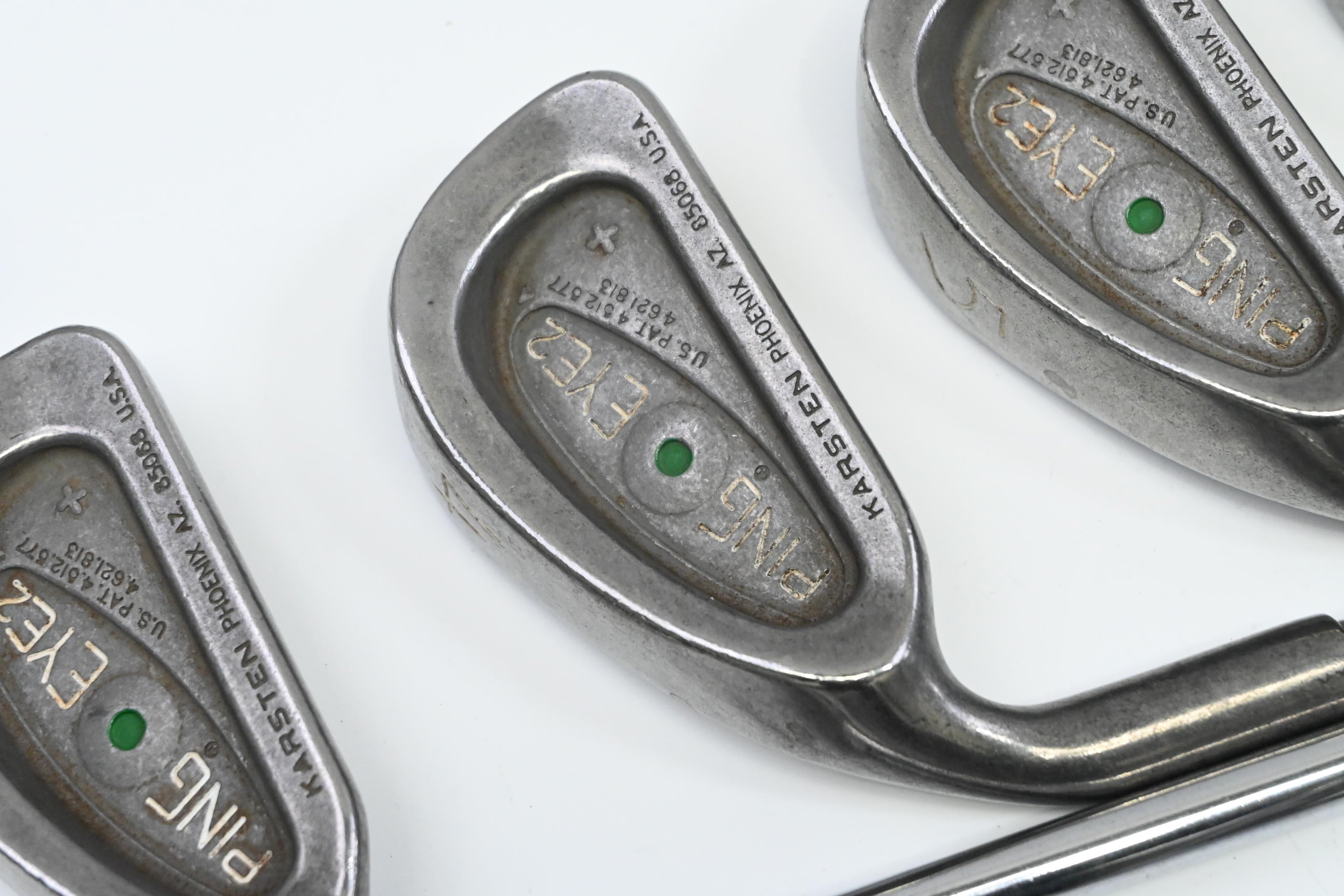 Left Hand Ping Eye 2+ Irons / 3-PW+SW / Green Dot / Stiff Flex Ping JZ Shafts