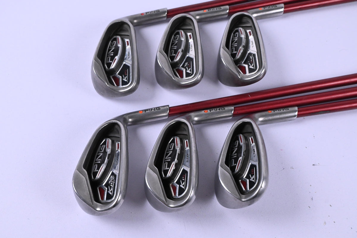Ping K15 Irons / 6-PW+SW / Orange Dot / Regular Flex Ping TFC 149 Shafts