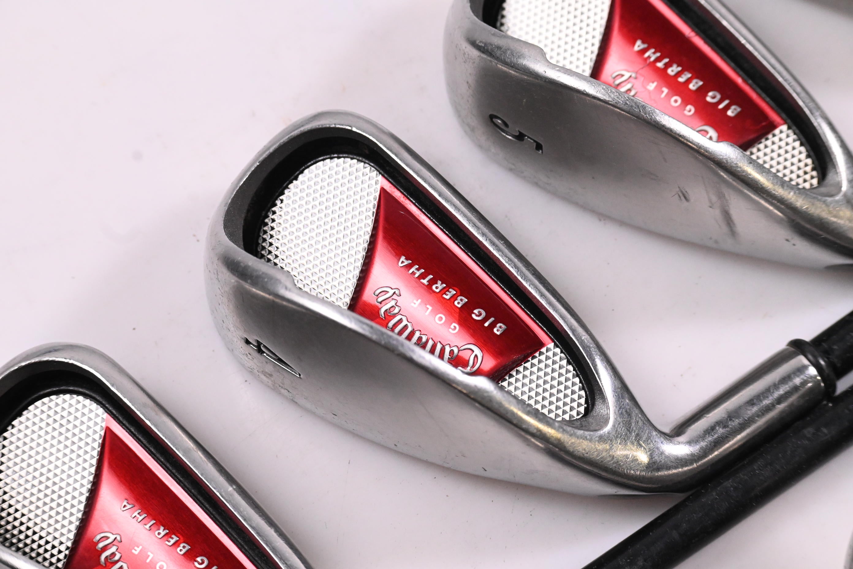 Left Hand Callaway Big Bertha 2008 Irons / 3-PW+SW / Regular Flex Callaway 75