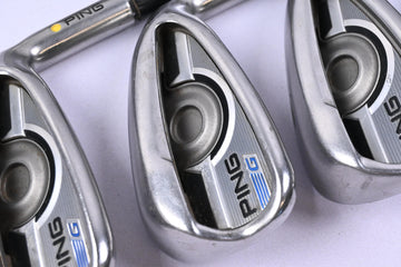 Ping G Series Irons / 5-PW+SW / Yellow Dot / Stiff Flex Ping AWT 2.0 Shafts
