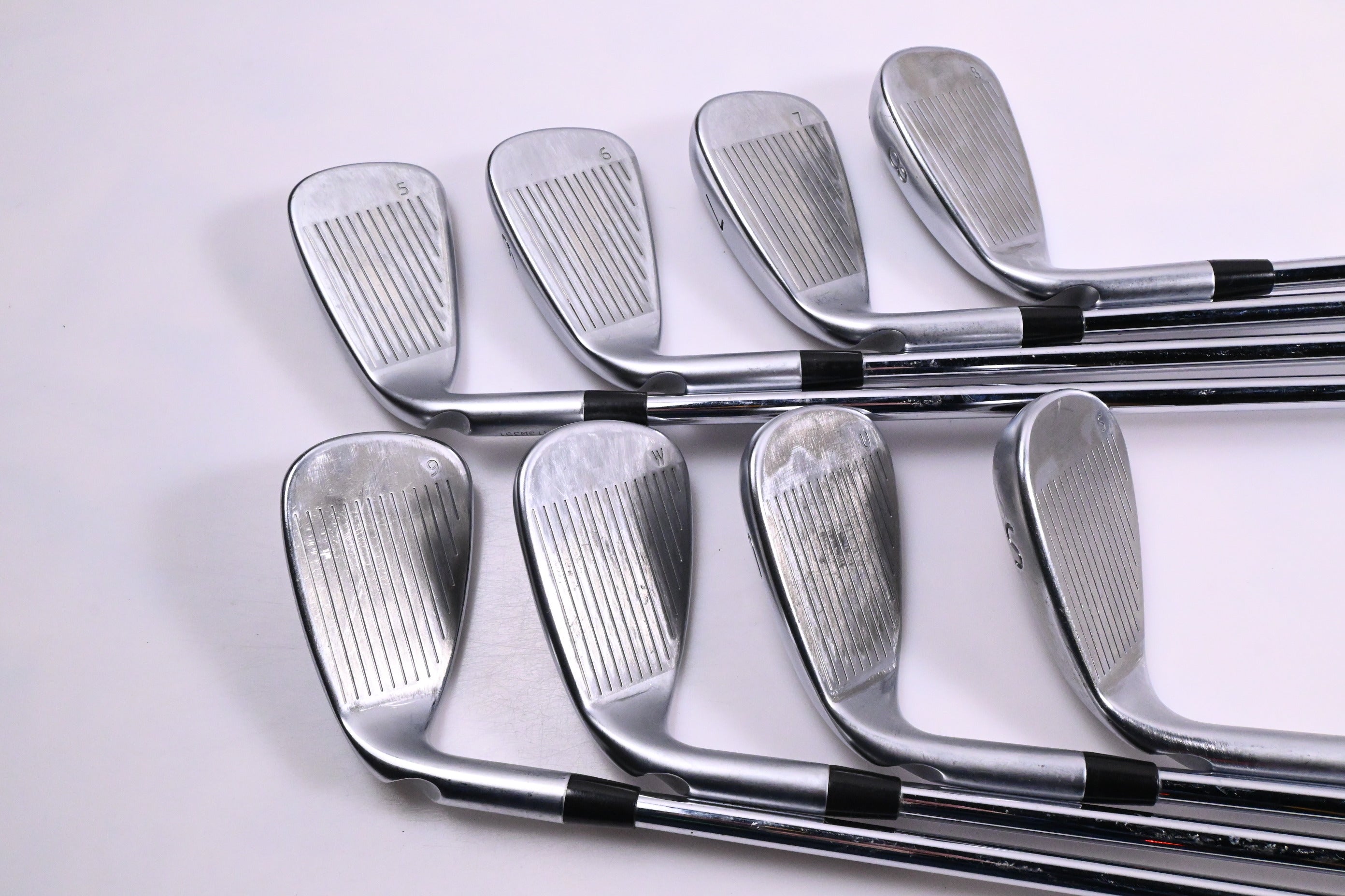 Ping G400 Irons / 5-PW+GW+SW / Green Dot / Regular Flex Ping AWT 2.0 Shafts