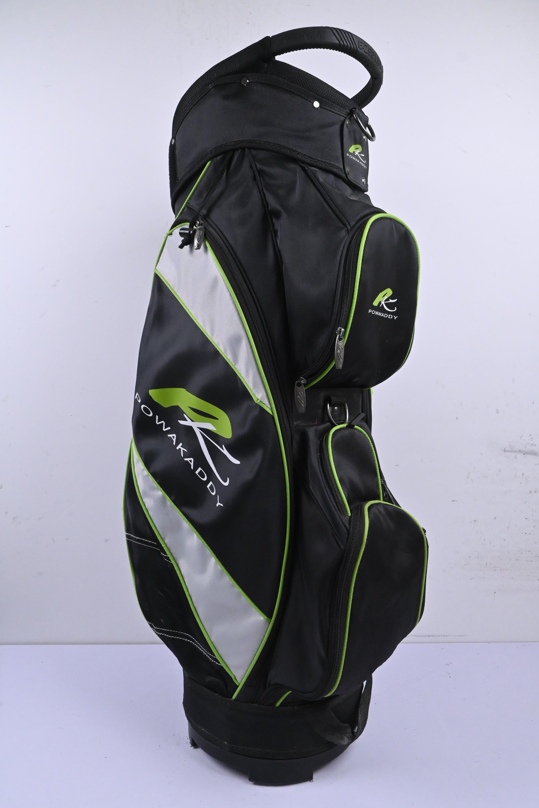 Powakaddy Cart Bag / 14-Way Divider / Black, Grey & Green
