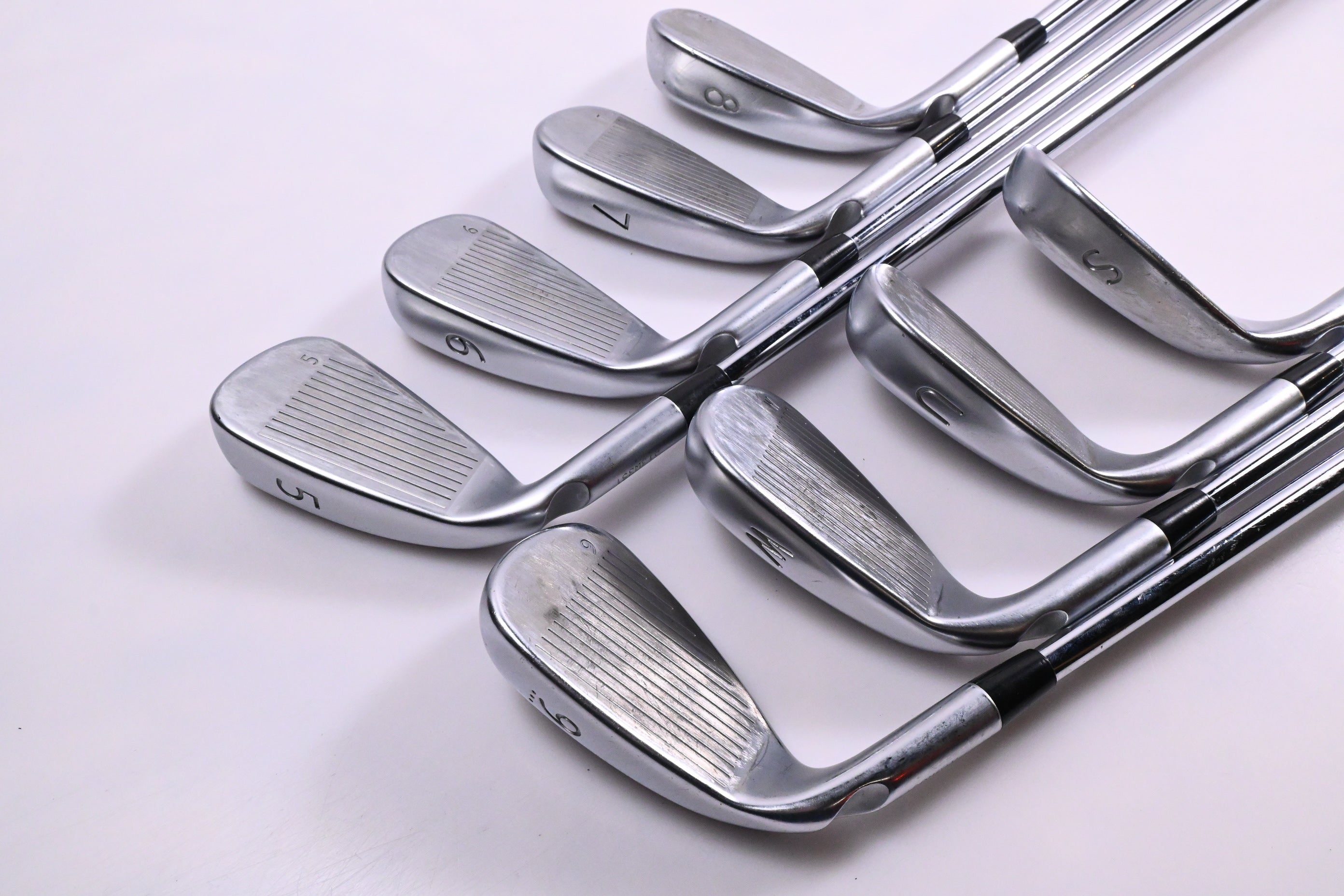 Ping G400 Irons / 5-PW+GW+SW / Green Dot / Regular Flex Ping AWT 2.0 Shafts
