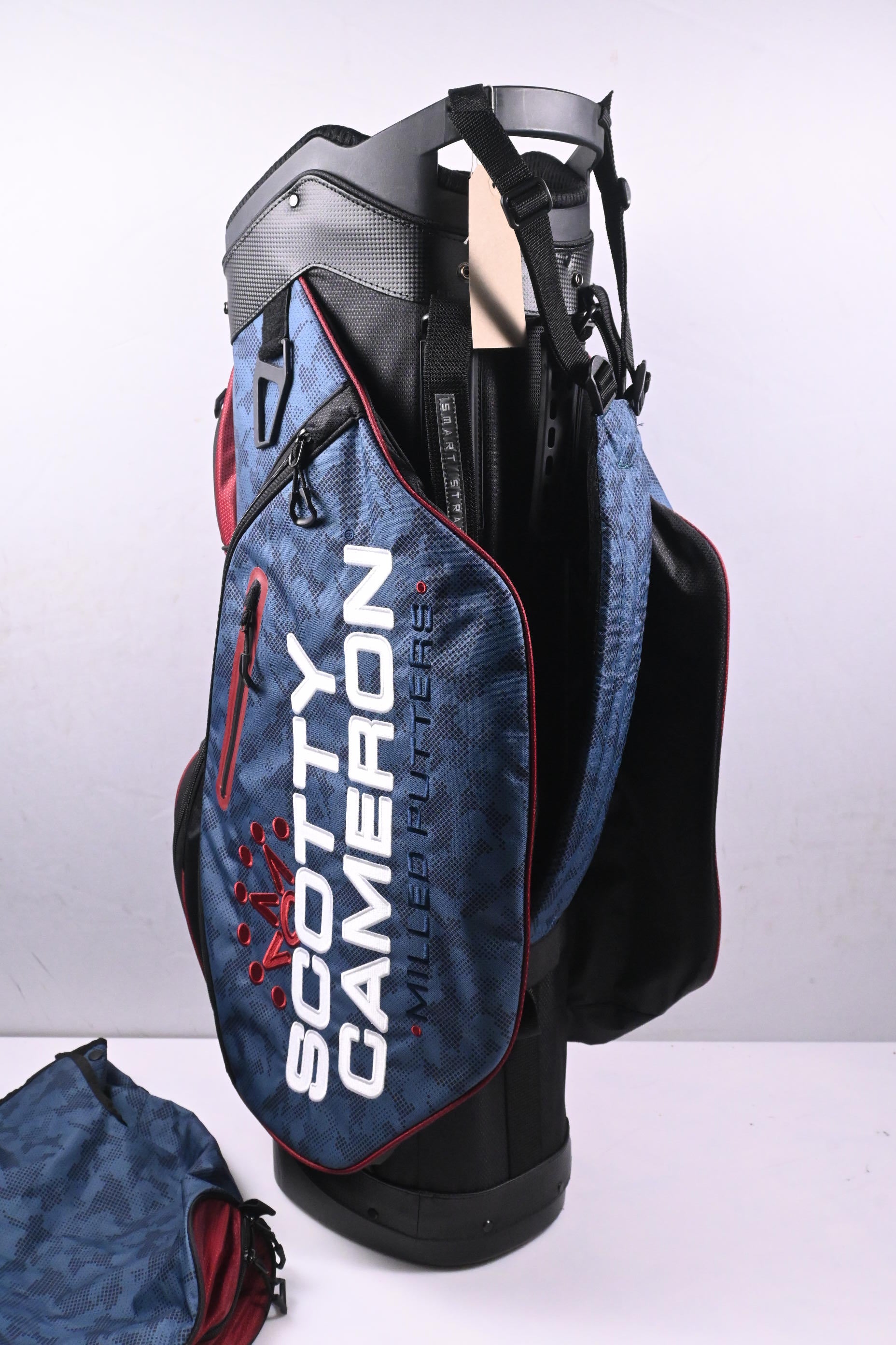 Scotty Cameron Circle T Explorer USA Cart Bag / 4-Way Divider / Blue, Maroon