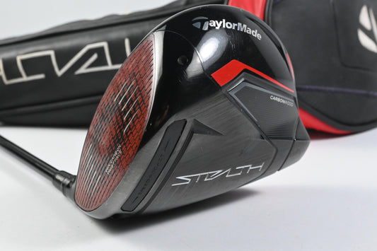 Left Hand Taylormade Stealth Driver / 9 Degree / Regular Flex HZRDUS Smoke RDX