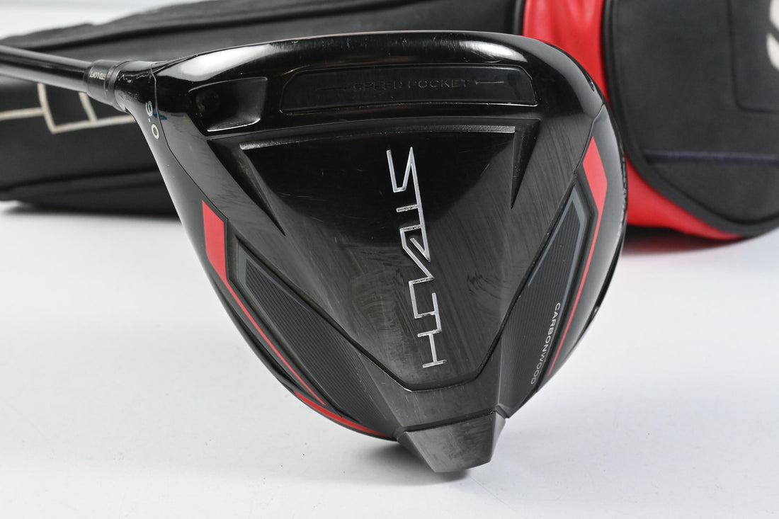 Left Hand Taylormade Stealth Driver / 9 Degree / Regular Flex HZRDUS Smoke RDX