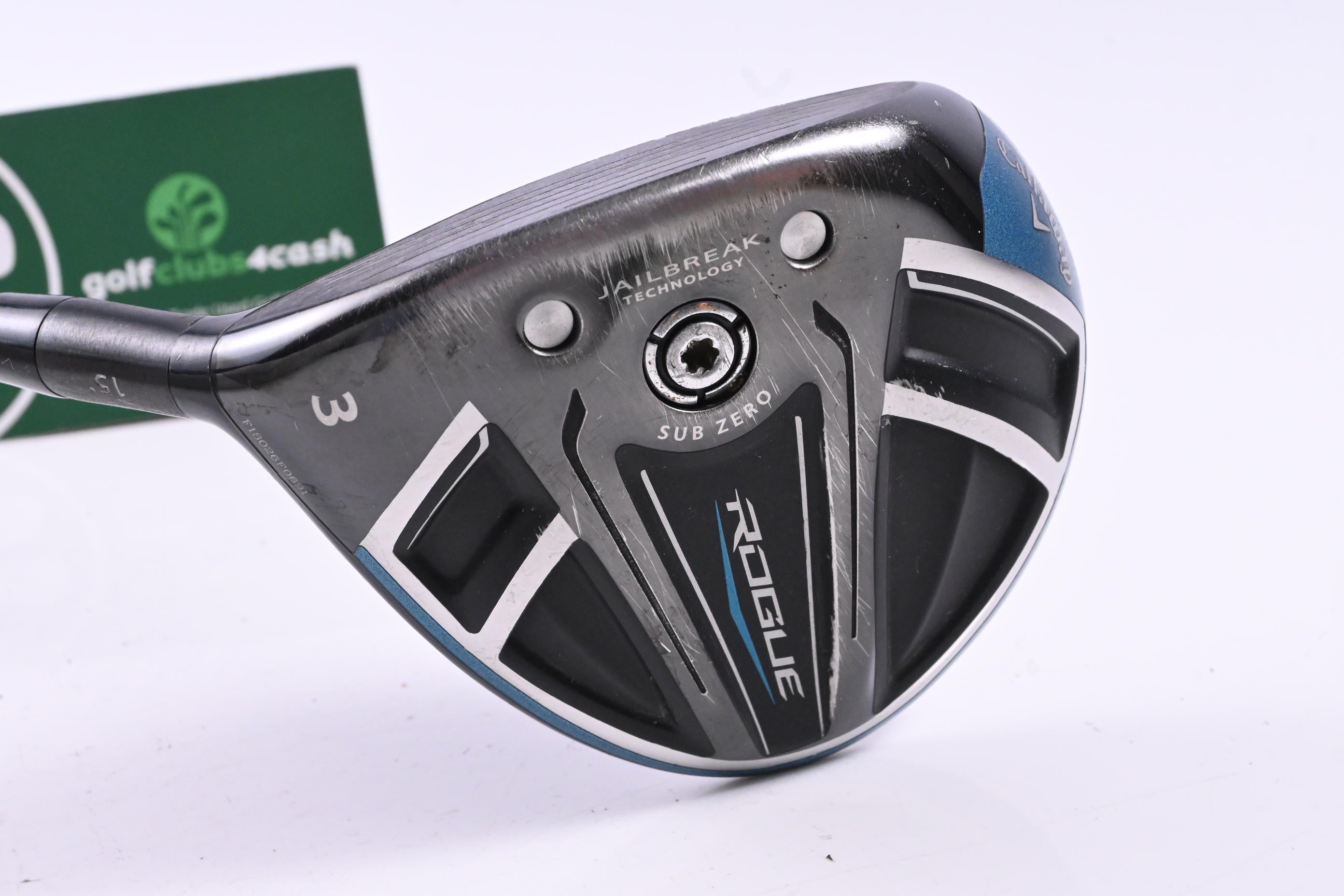 Left Hand Callaway Rogue Sub Zero #3 Wood / 15 Degree / Stiff Flex Evenflow 75
