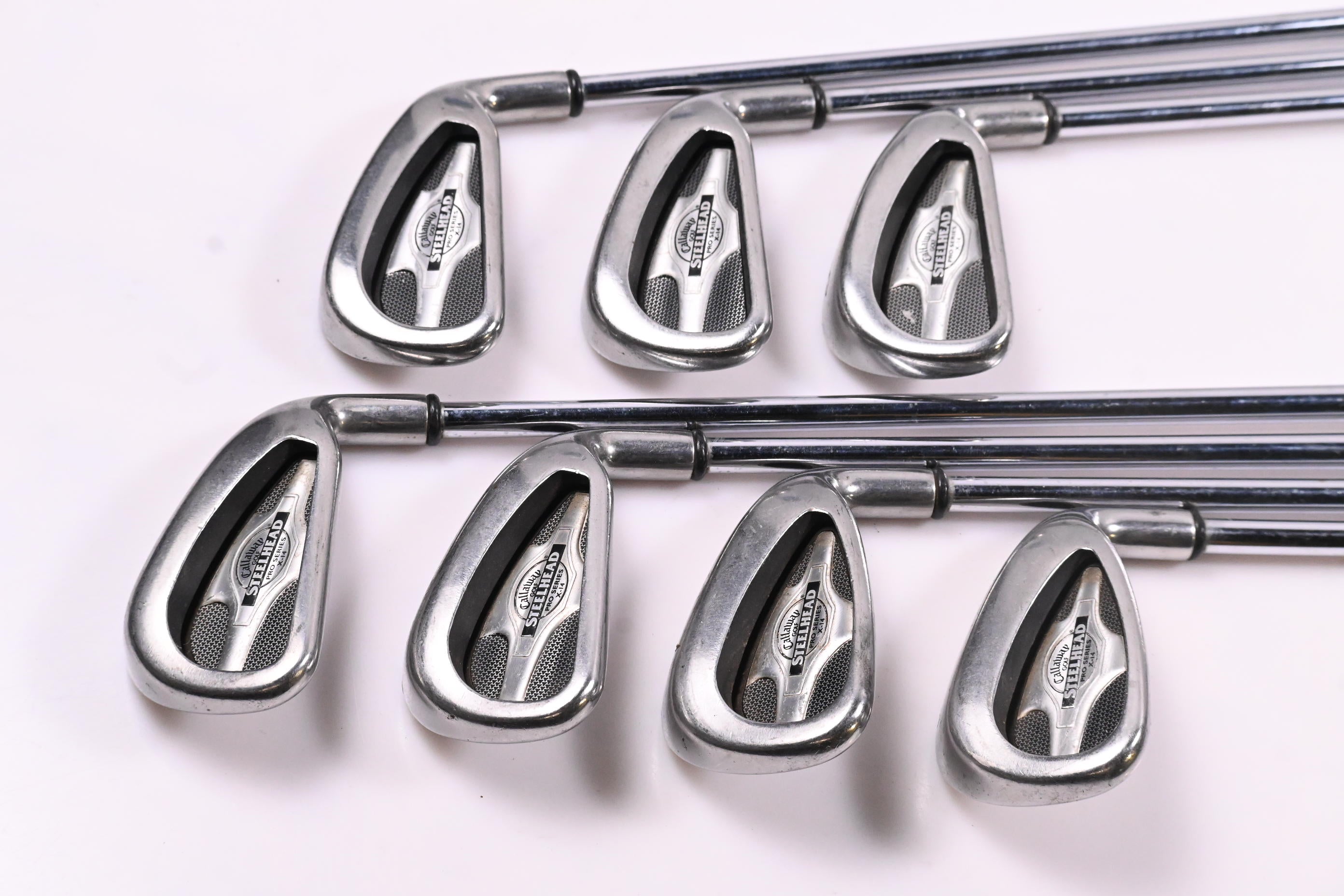 Callaway X-14 Pro Series Irons / 3-9i / Stiff Flex Rifle Constant Weight Shafts