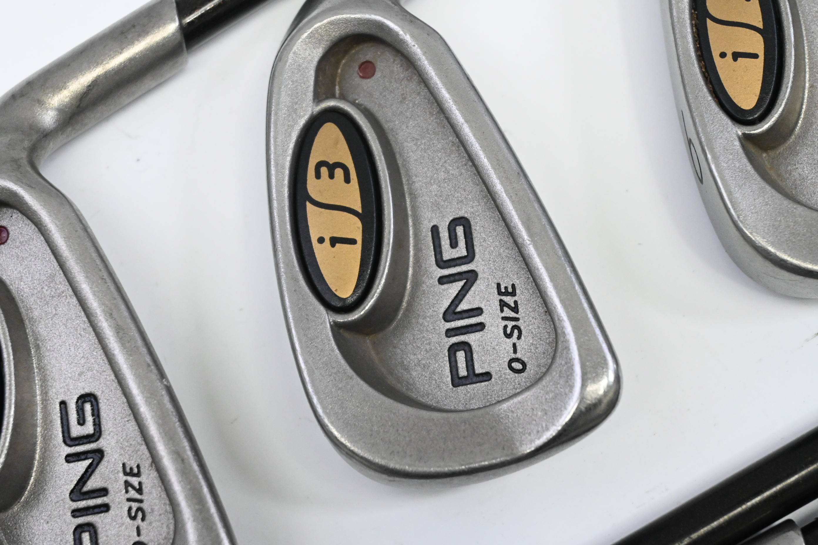 Ping i3 Irons / 4-9 / Black Dot / Stiff Flex Aldila Ping 350 Shafts