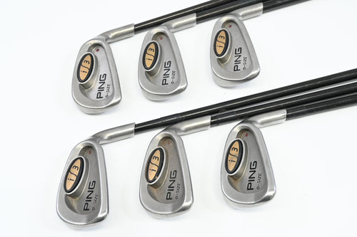 Ping i3 Irons / 4-9 / Black Dot / Stiff Flex Aldila Ping 350 Shafts
