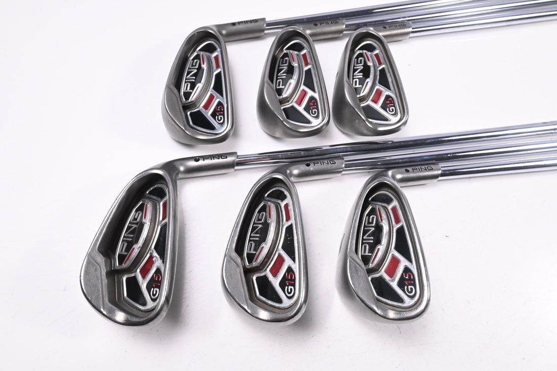 Ping G15 Irons / 5-PW / Black Dot / Regular Flex Ping AWT Shafts