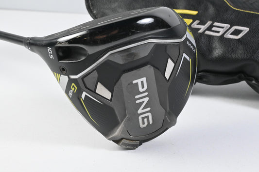 Left Hand Ping G430 Max Driver / 10.5 Degree / Regular Flex Ping Alta CB Black