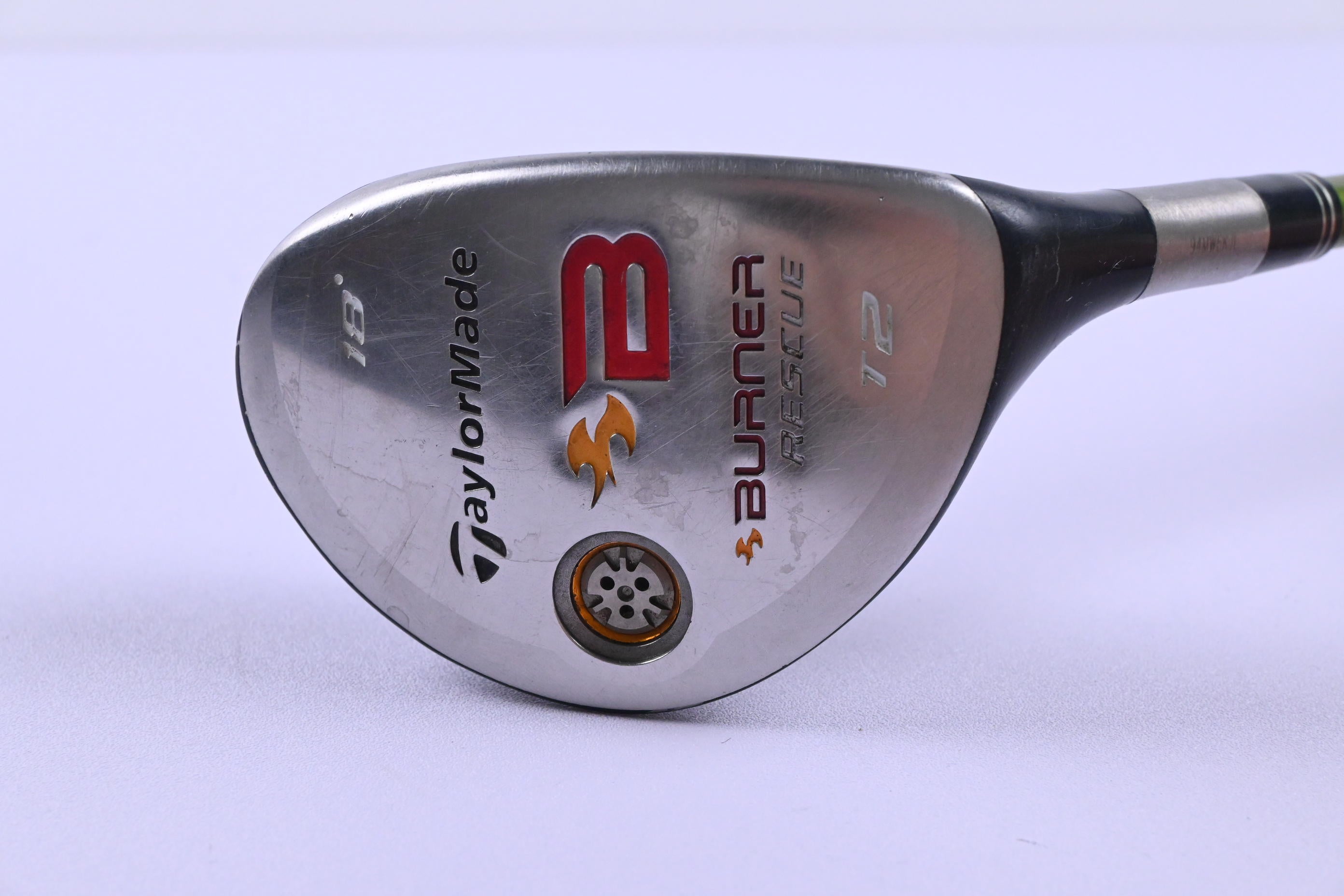 Taylormade Burner 2008 #2 Hybrid / 18 Degree / Stiff Flex Aldila NV Hybrid 85