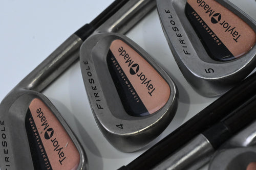 Taylormade Firesole Irons / 3-PW+SW / Stiff Flex Taylormade Bubble 90 Shafts