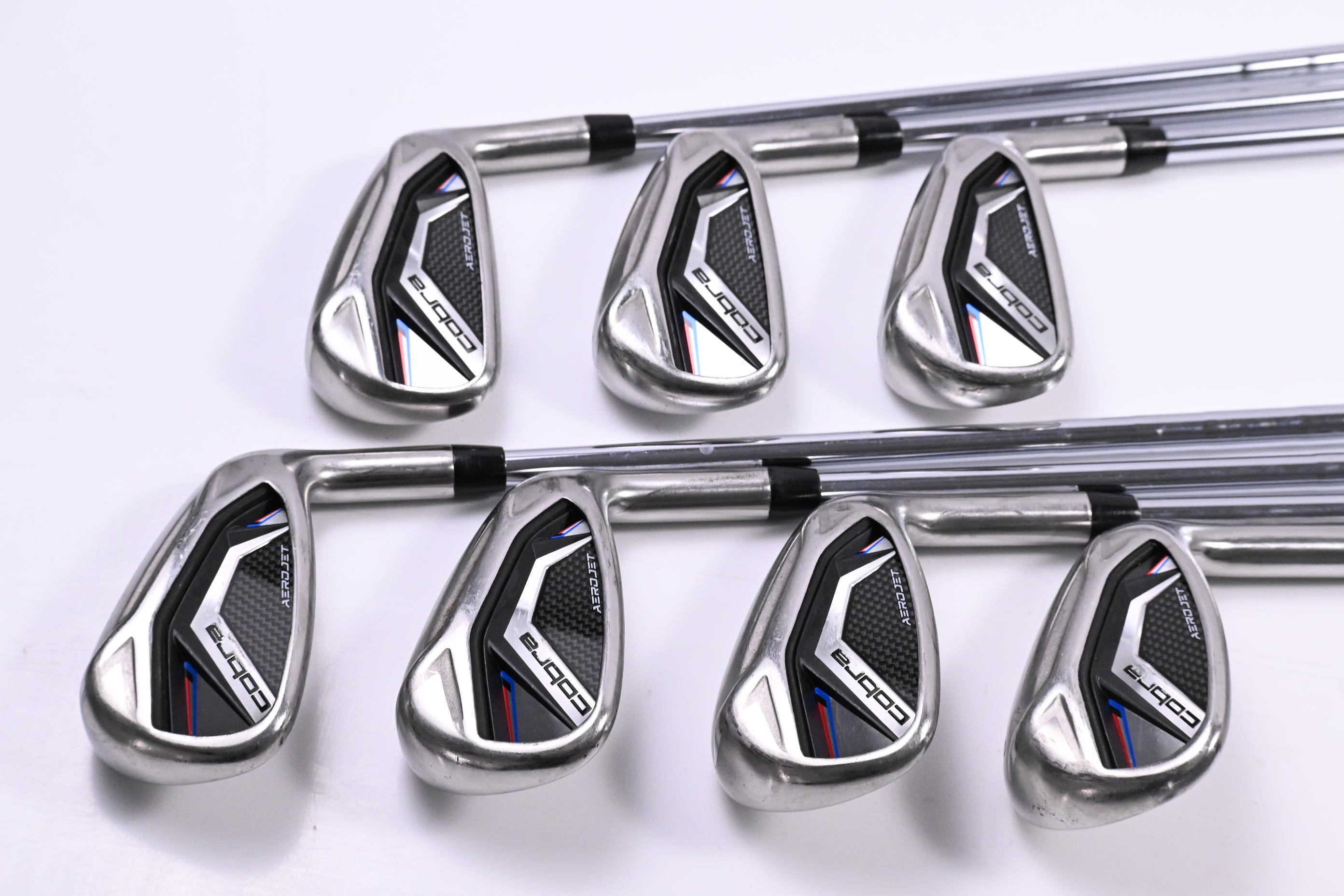 Cobra Aerojet Irons / 5-PW+GW / Stiff Flex KBS Tour 90 Shafts