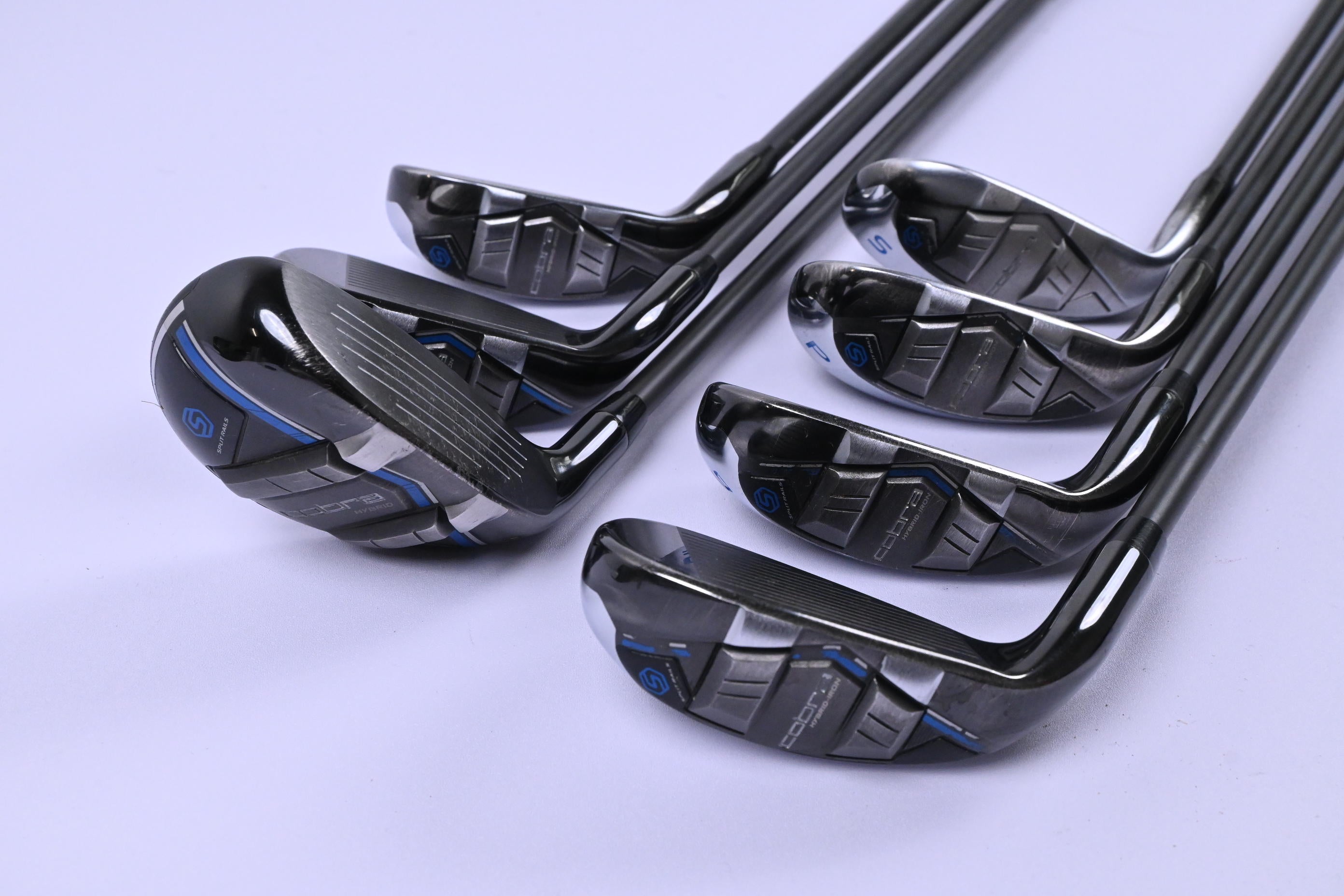 Cobra T-Rail Hybrid Combo Irons / 5-PW+SW / Regular Flex Ultralite 50 Shafts