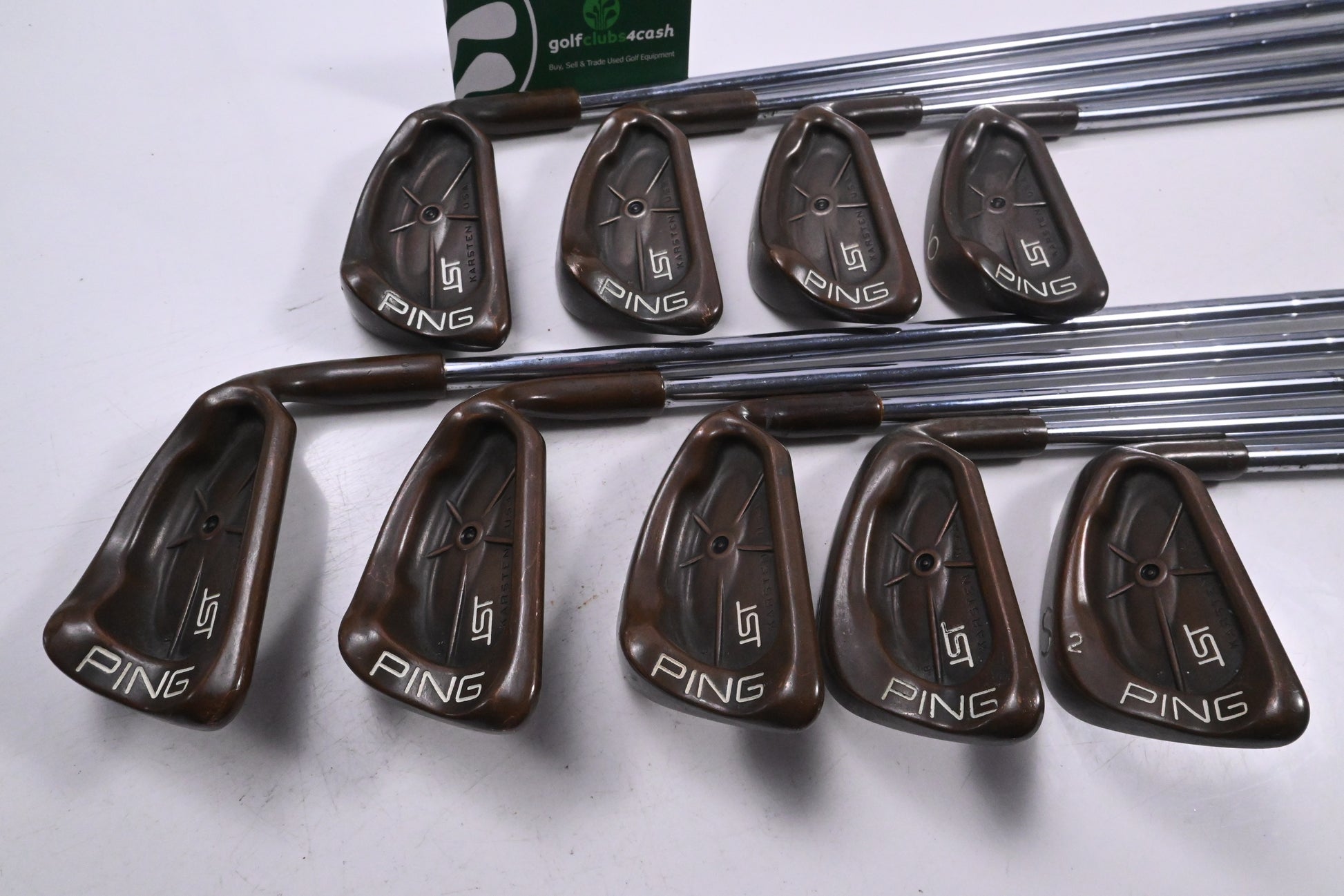 Ping ISI BeCu Irons / 3-PW+SW / Black Dot / Stiff Flex Cushin JZ Red