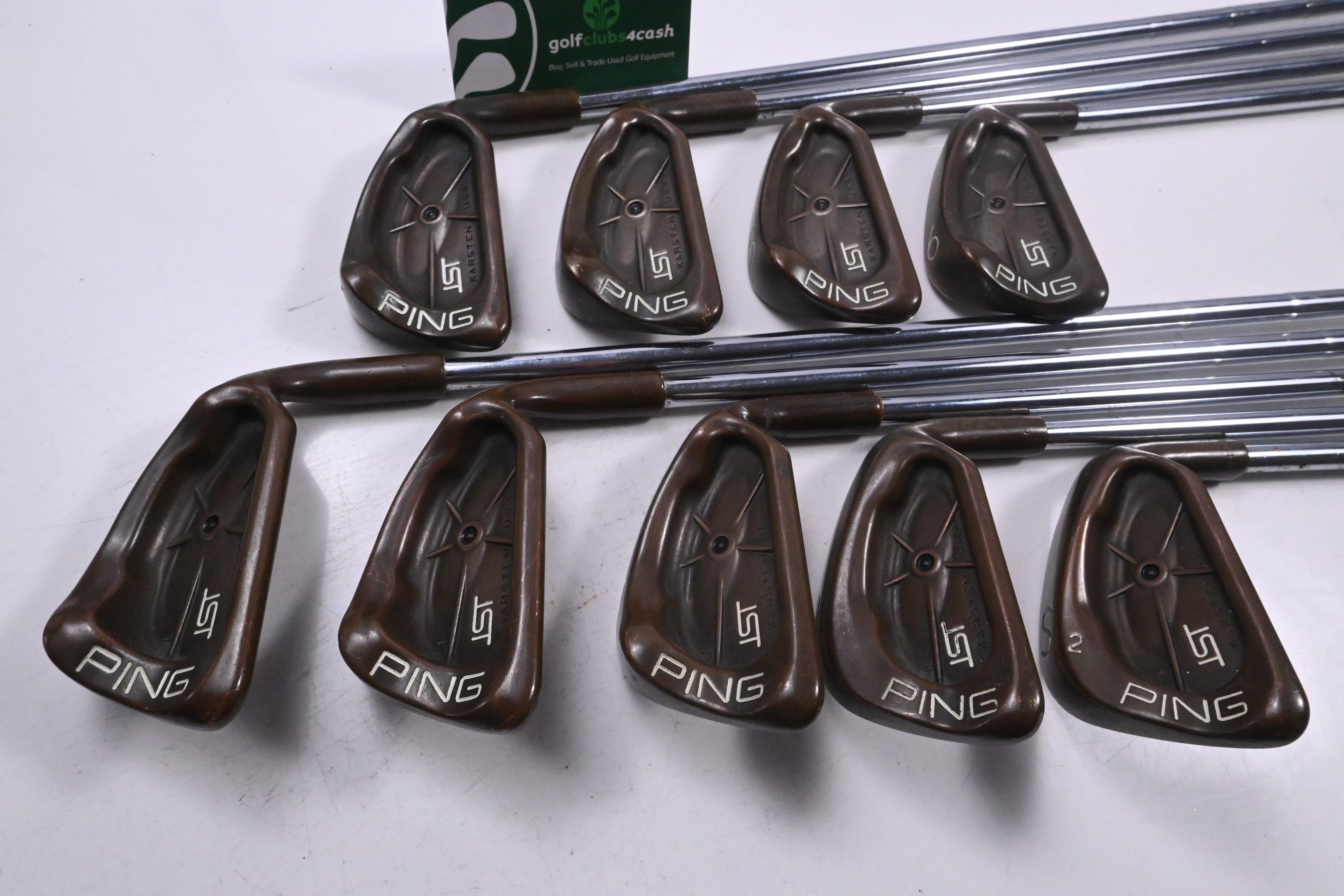 Ping ISI BeCu Irons / 3-PW+SW / Black Dot / Stiff Flex Cushin JZ Red