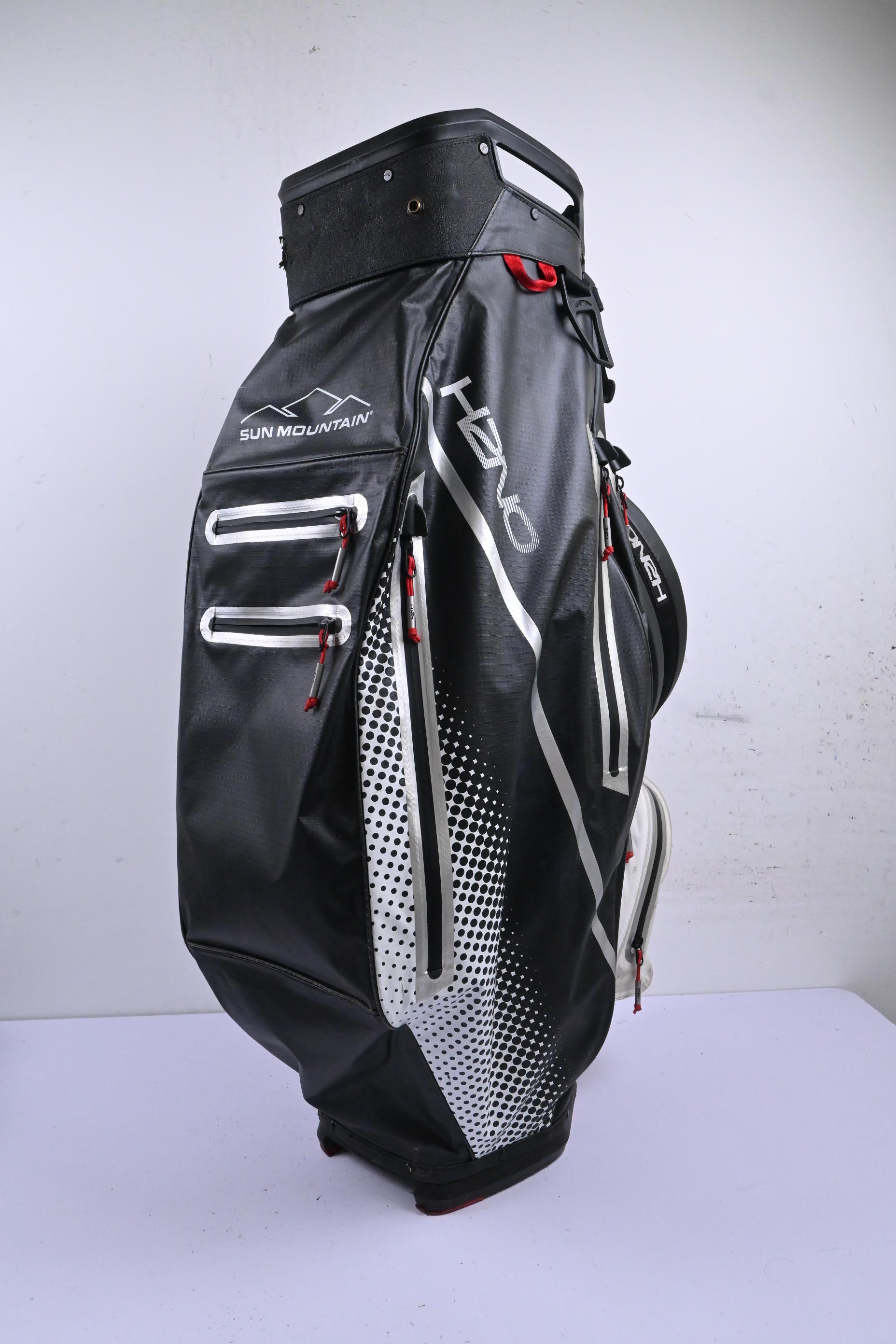 Sun Mountain H2NO Cart Bag / 14-Way Divider / Black & White