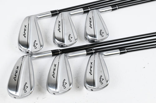 Callaway Apex Ti Fusion 250 Irons / 6-PW+GW / Regular Flex MMT Black 85 Shafts