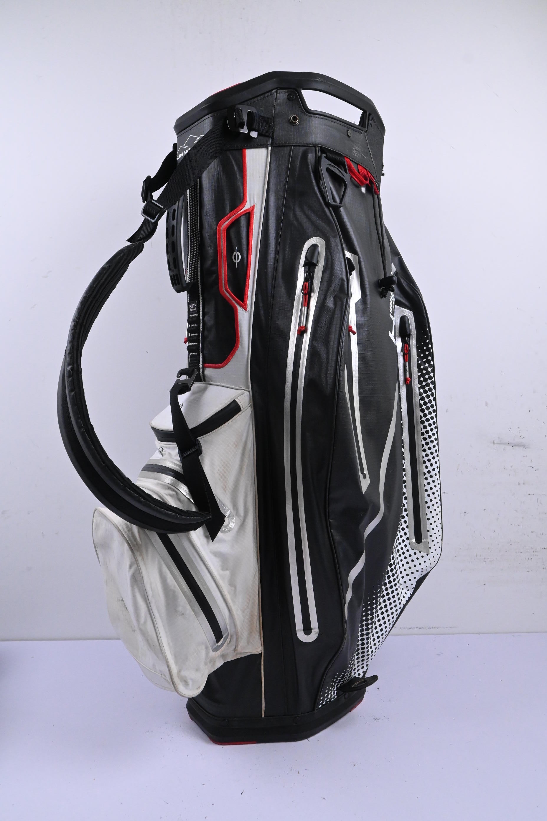 Sun Mountain H2NO Cart Bag / 14-Way Divider / Black & White