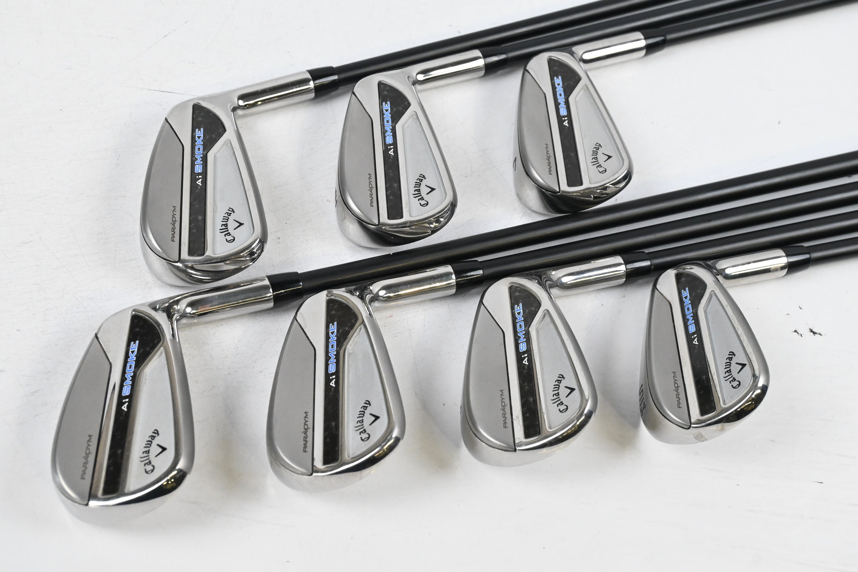 Callaway Paradym Ai Smoke Irons / 5-PW+SW / Senior Flex Cypher Fifty Shafts