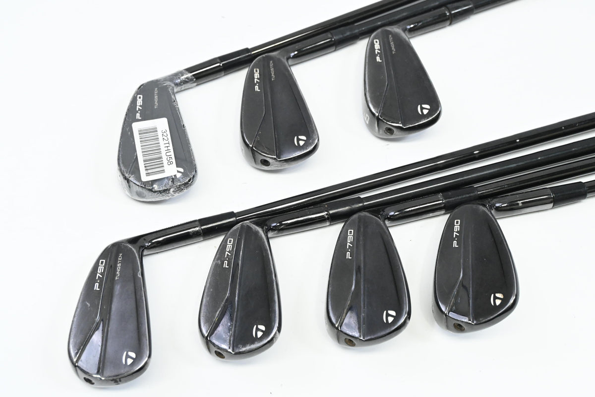 Taylormade P790 Phantom Black Irons / 4-PW / Stiff Flex KBS Tour Lite Shafts