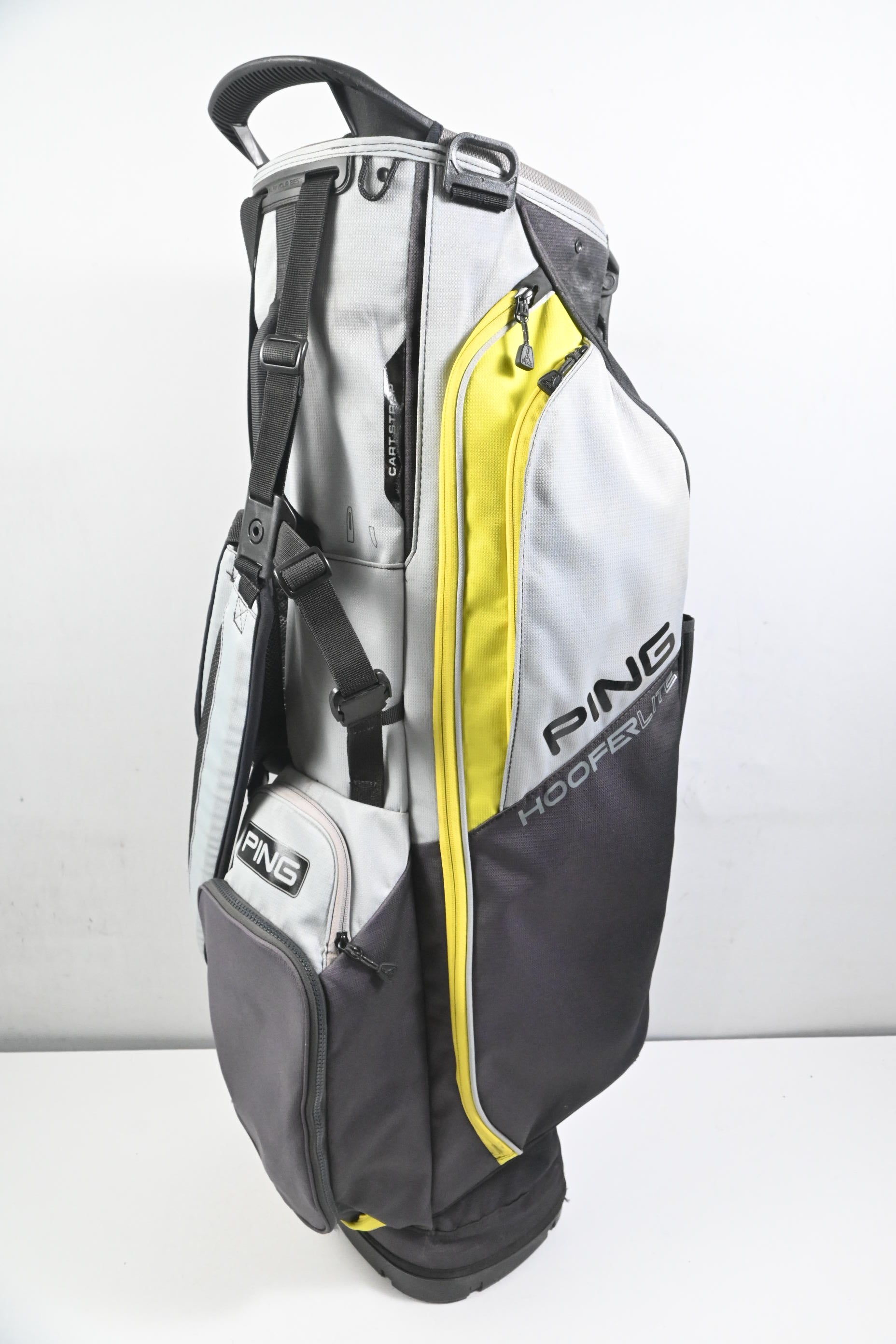 Ping Hoofer Lite Stand Bag / 4-Way Divider / Grey, Yellow