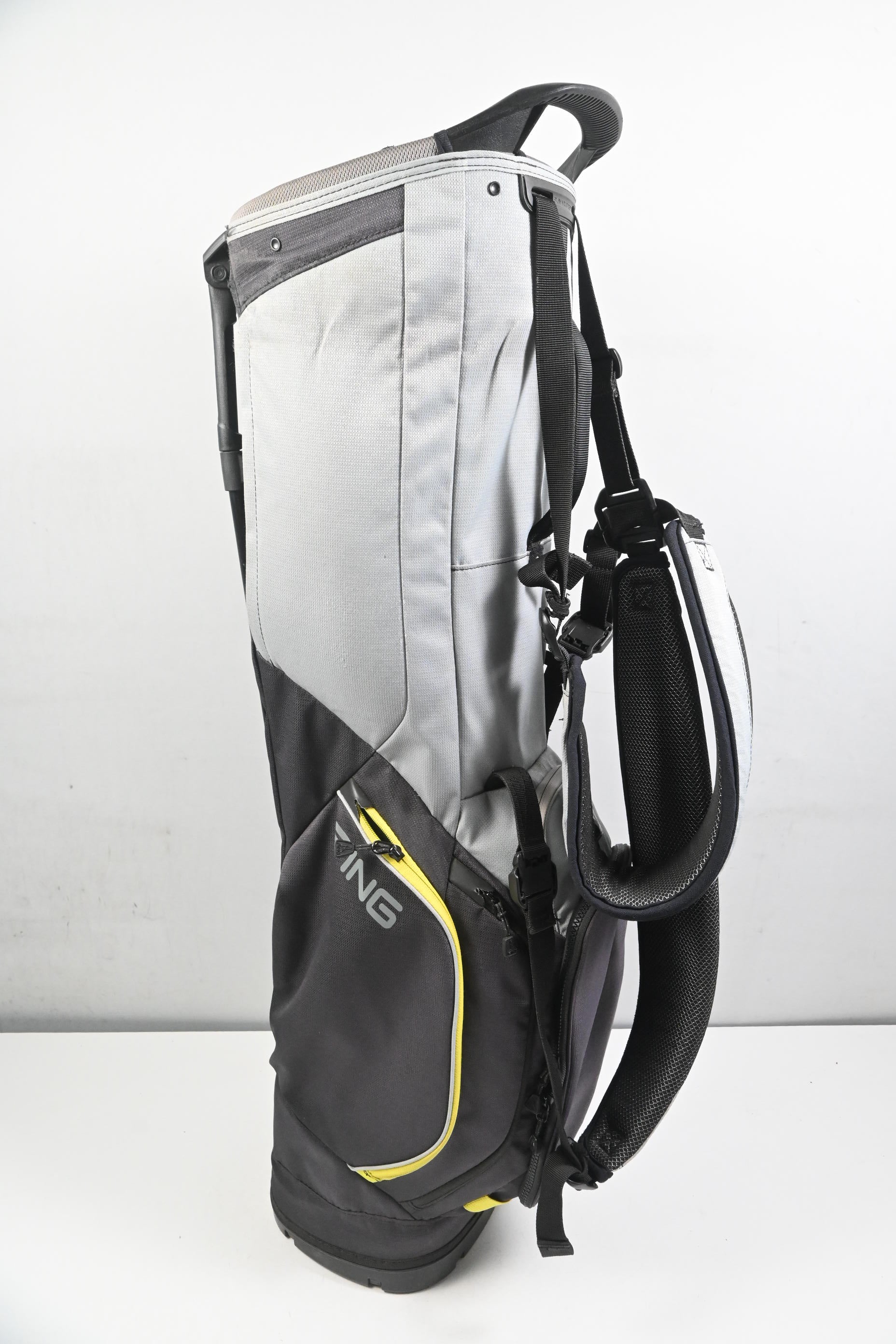 Ping Hoofer Lite Stand Bag / 4-Way Divider / Grey, Yellow