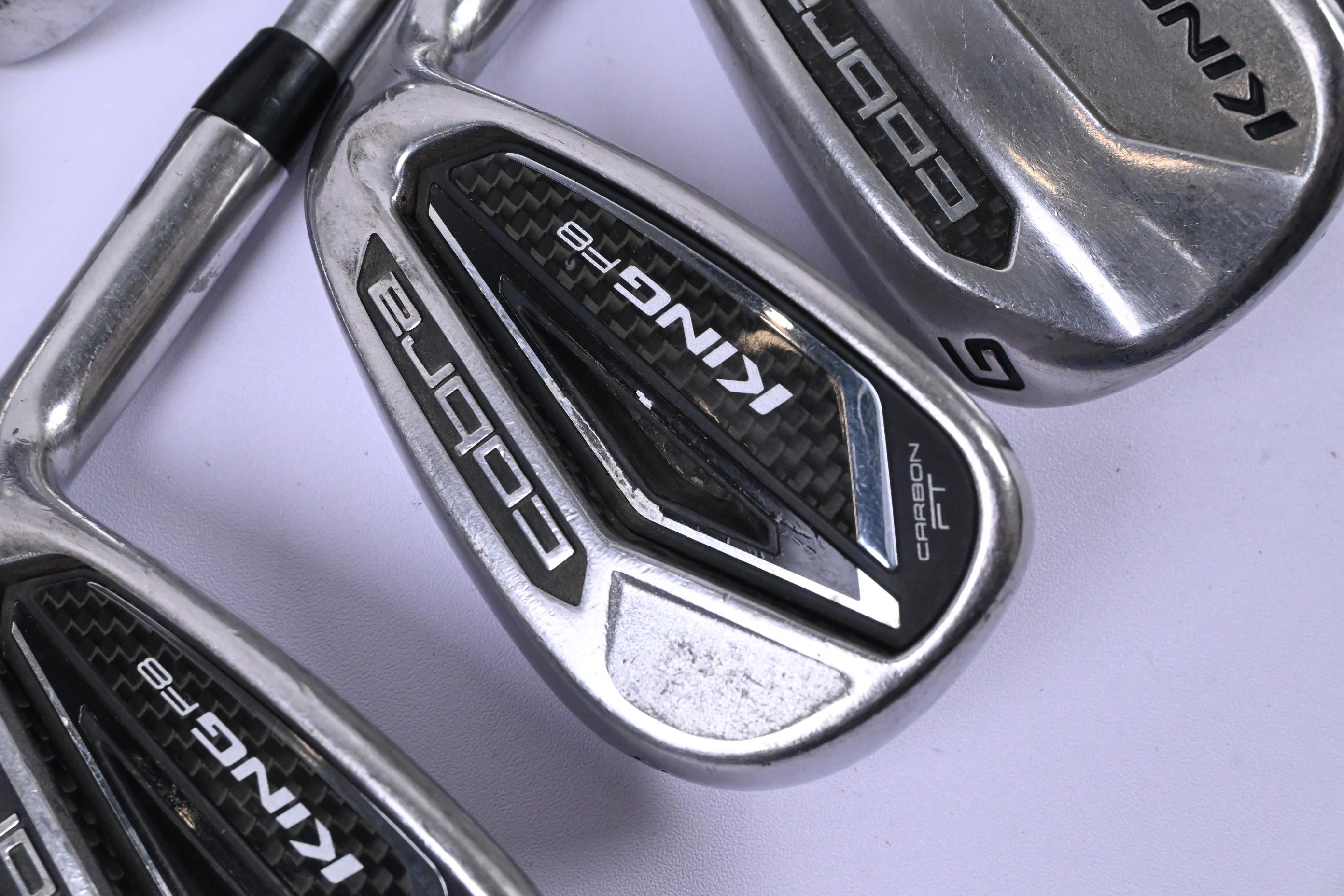 Cobra King F8 Irons / 5-PW+GW+SW / Regular Flex KBS Tour C-Taper 105 Shafts