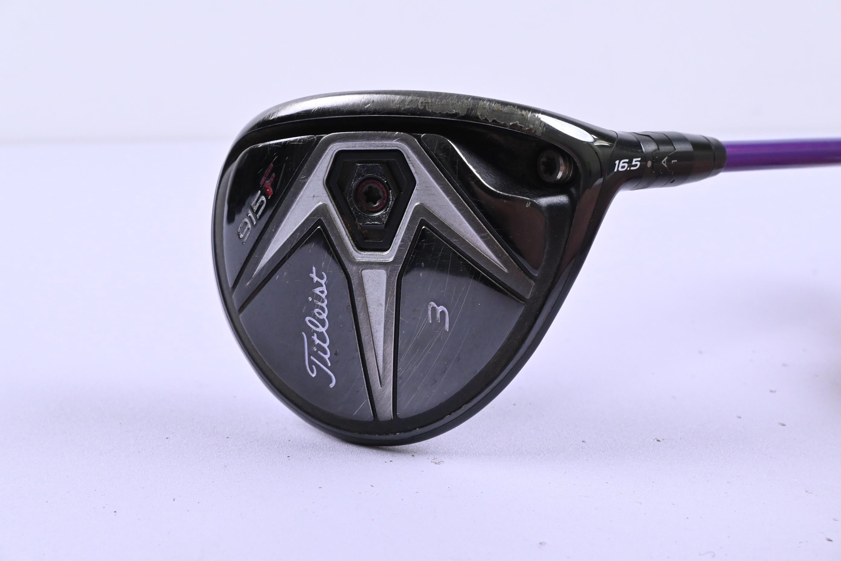Titleist 915 F #3 Wood / 16.5 Degree / Stiff Flex Oban Kiyoshi Purple 75 Shaft