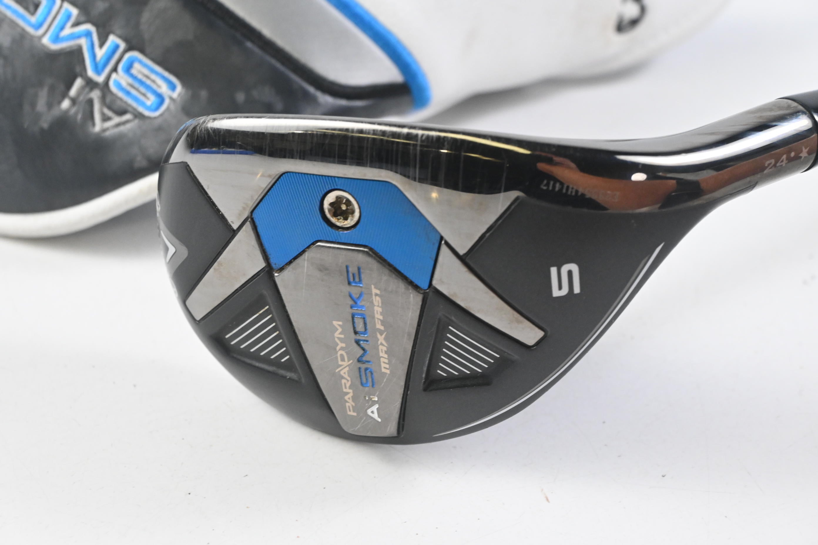 Callaway Paradym Ai Smoke Max Fast #5 Hybrid / 24 Degree / Senior Flex Tensei