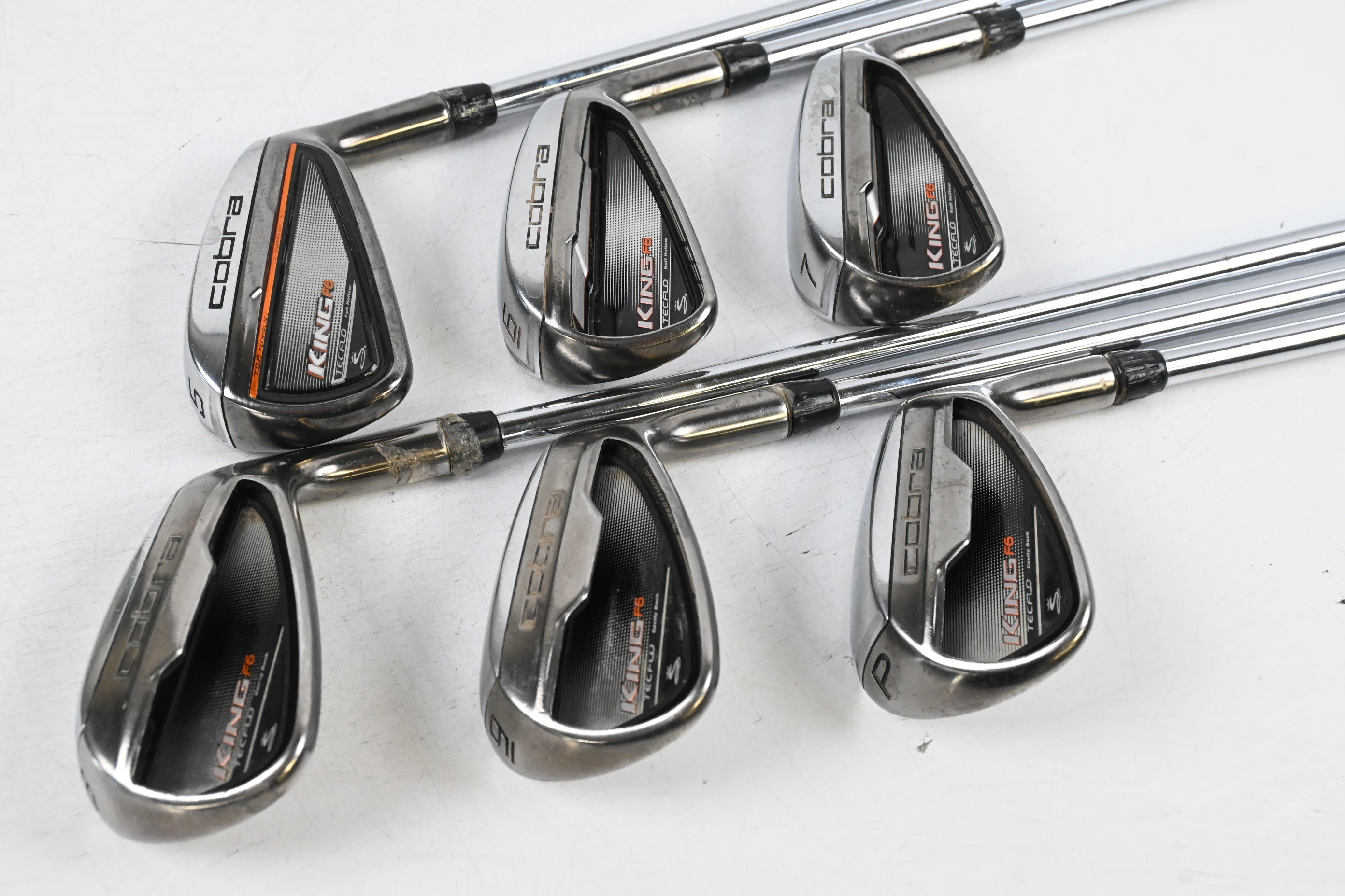 Cobra King F6 Irons / 5-PW / Regular Flex Cobra King F7 Shafts