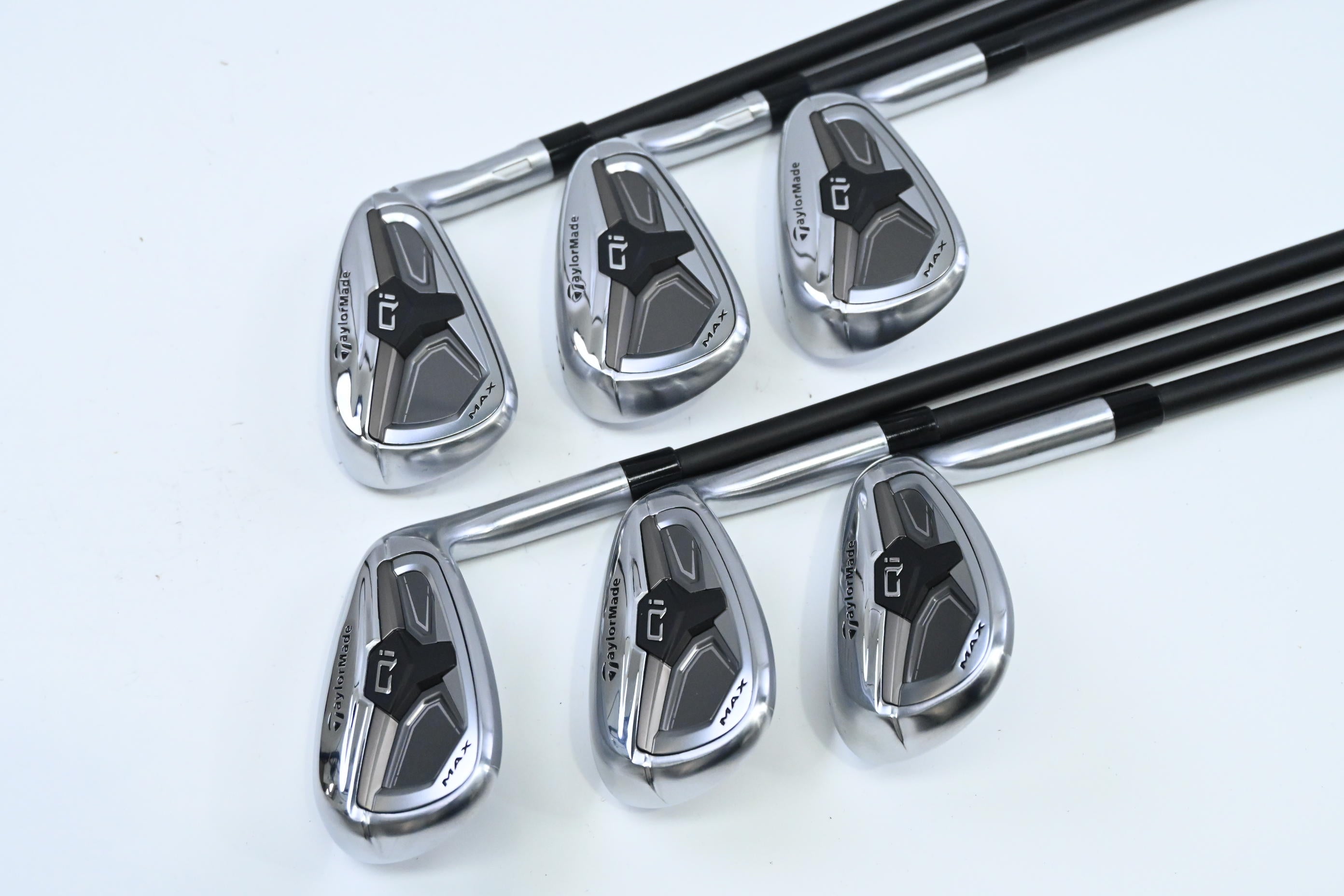 Taylormade Qi Max Irons / 7-PW+AW+SW / Senior Flex KBS Reax HL 50 Shafts