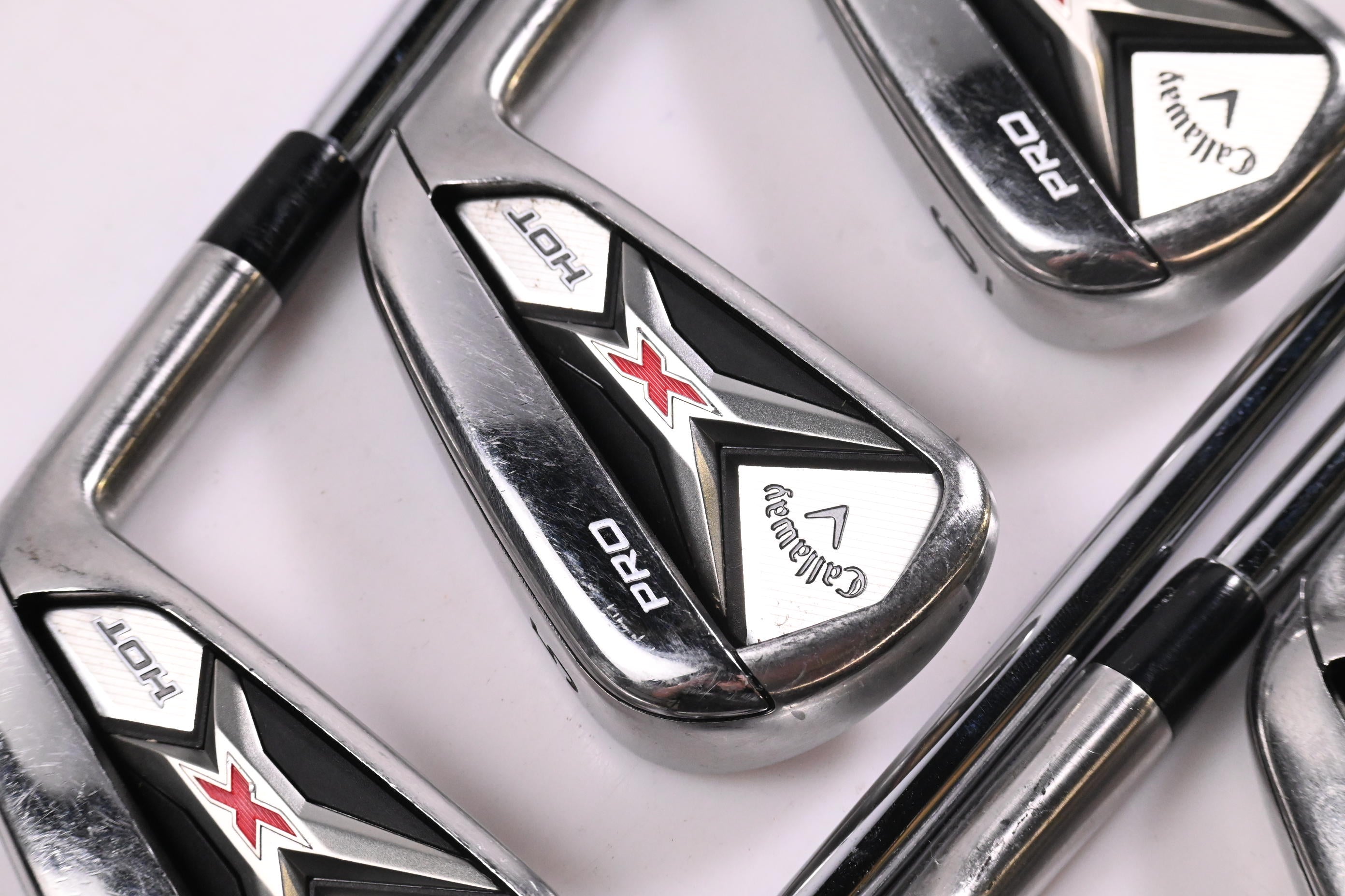 Callaway X Hot Pro Irons / 4-PW / Regular Flex Project X Flighted 95 Shafts