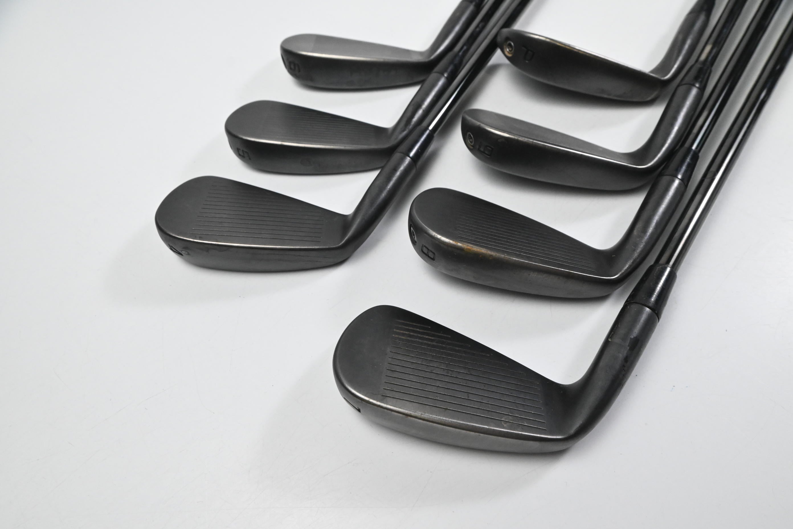 Cobra King Forged Tec 2023 Black Irons / 4-PW / Stiff Flex KBS $-Taper Lite 100