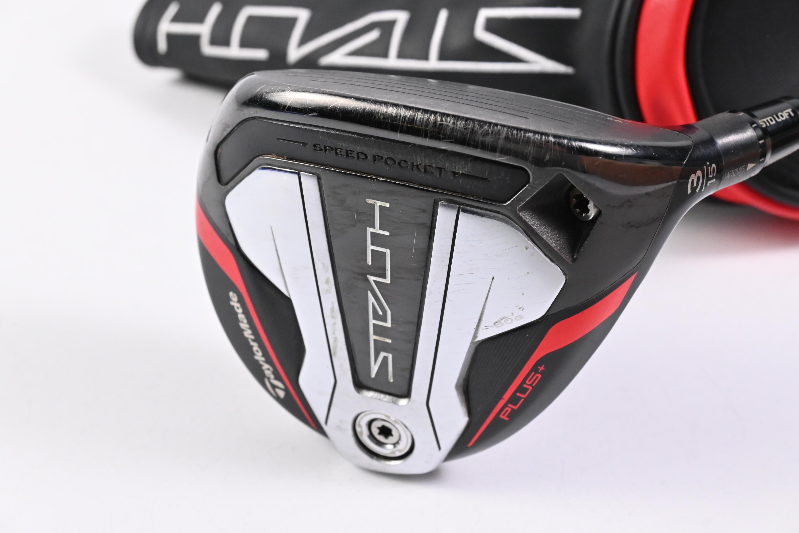 Taylormade Stealth Plus #3 Wood / 15 Degree / Stiff Flex Hzrdus Smoke Red RDX 75